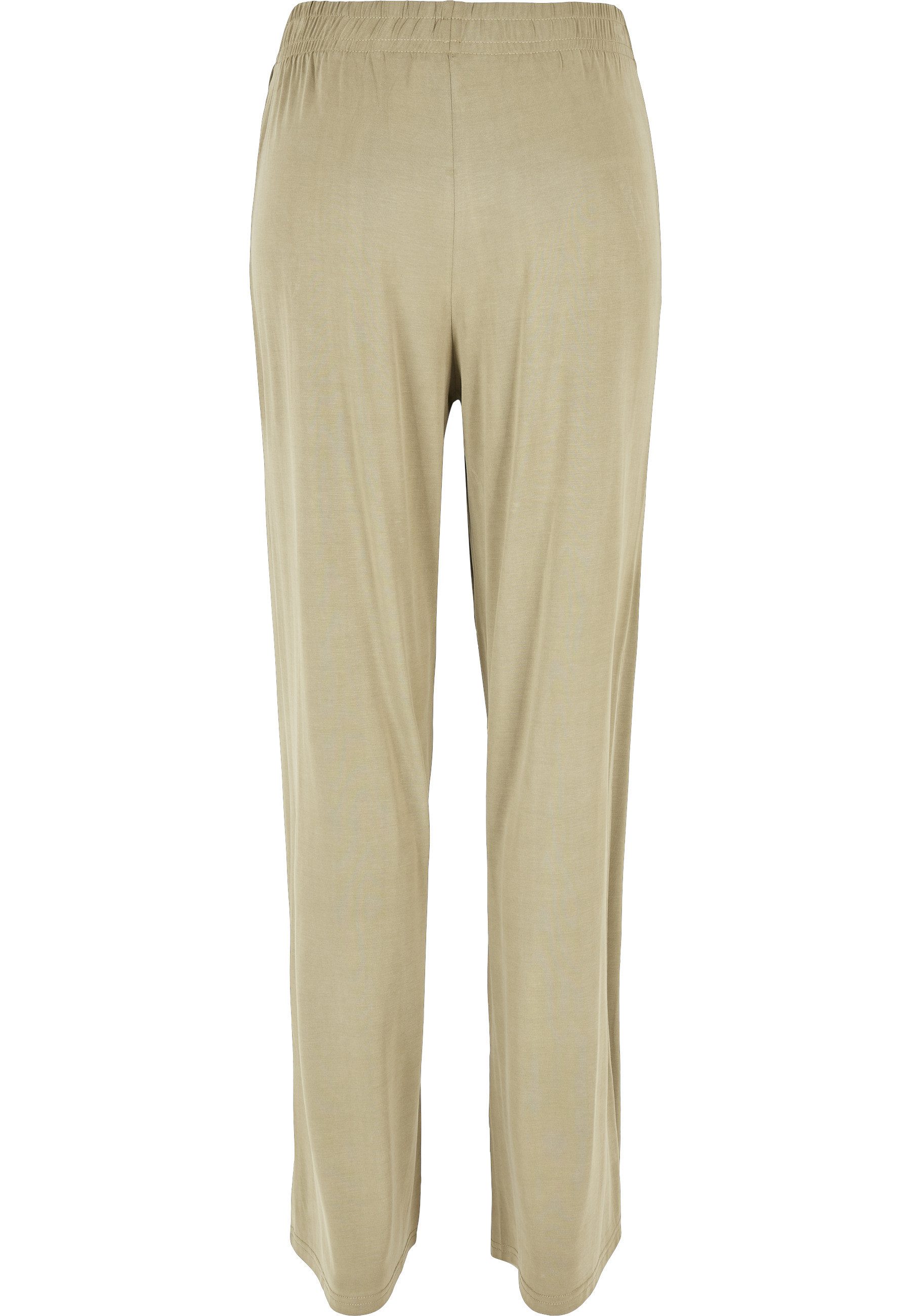 URBAN CLASSICS Stoffhose Urban Classics Damen Ladies Modal Wide Leg Pants (1-tlg)