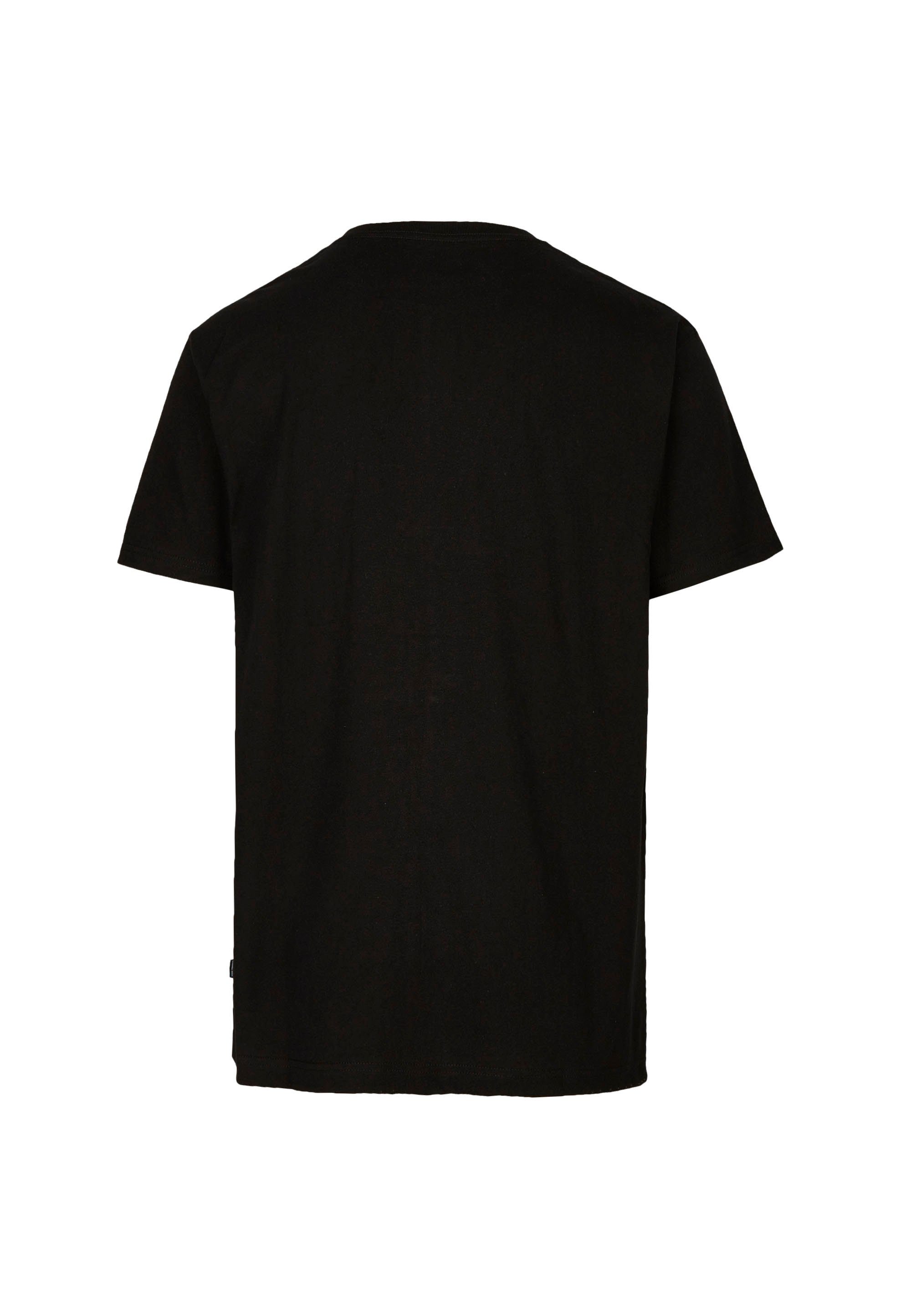 Design Boxy Cleptomanicx schwarz schlichtem 2 T-Shirt Ligull in