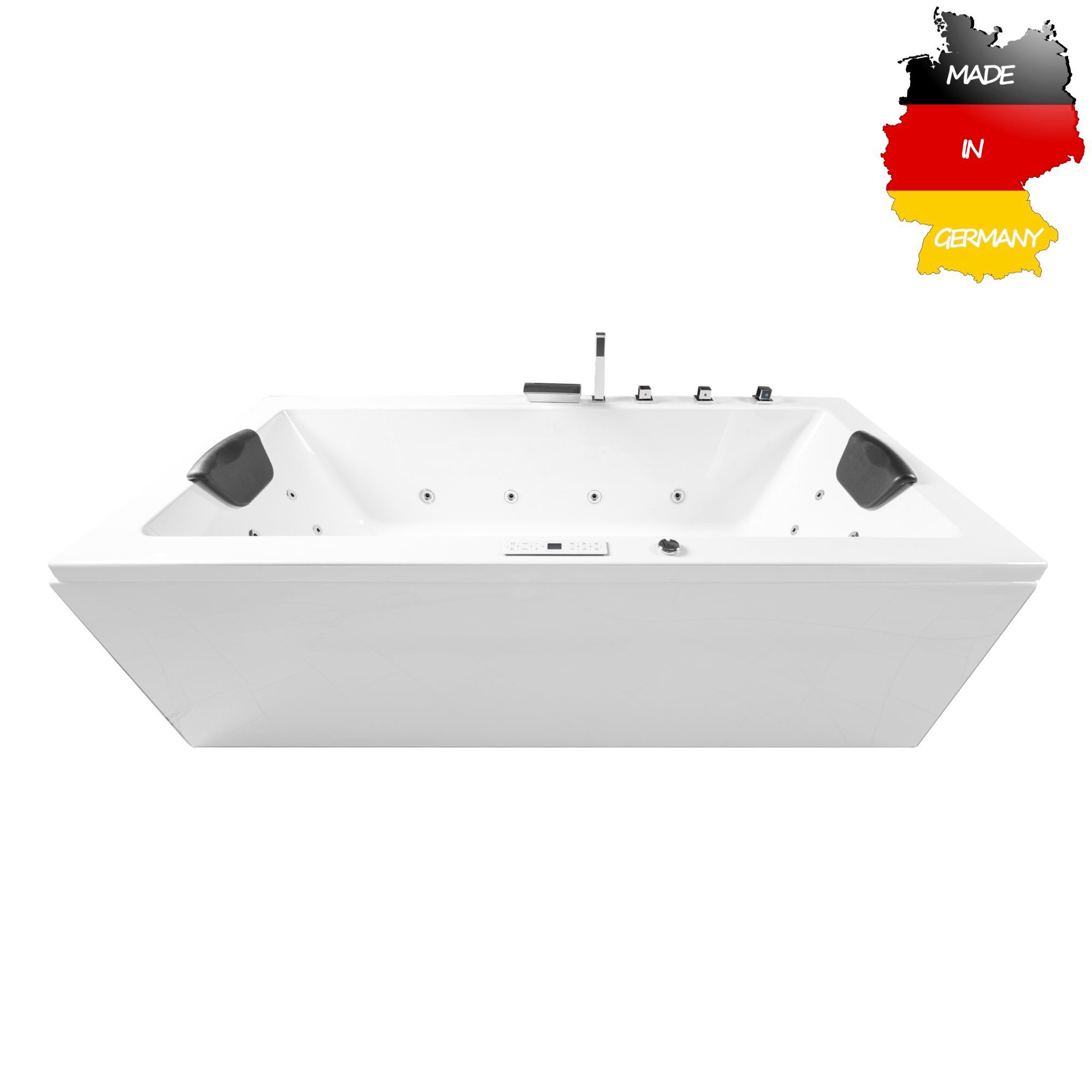Basera® Whirlpool-Badewanne CLASSIC Indoor Whirlpool Badewanne Naxos 140 x günstig online kaufen