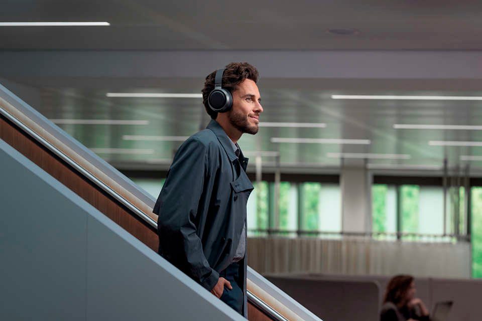 AVRCP Over-Ear-Kopfhörer Alexa, A2DP Philips HSP) Cancelling Bluetooth, integrierte Musik, Freisprechfunktion, und Sprachsteuerung, Assistant, Noise (Active für (ANC), HFP, L3 Bluetooth, Google Anrufe Steuerung Fidelio