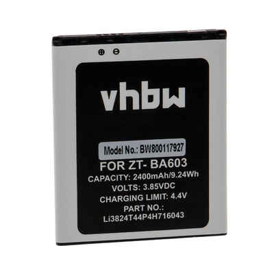 vhbw kompatibel mit ZTE Blade A520C Dual SIM LTE, Blade A603 Smartphone-Akku Li-Ion 2400 mAh (3,85 V)