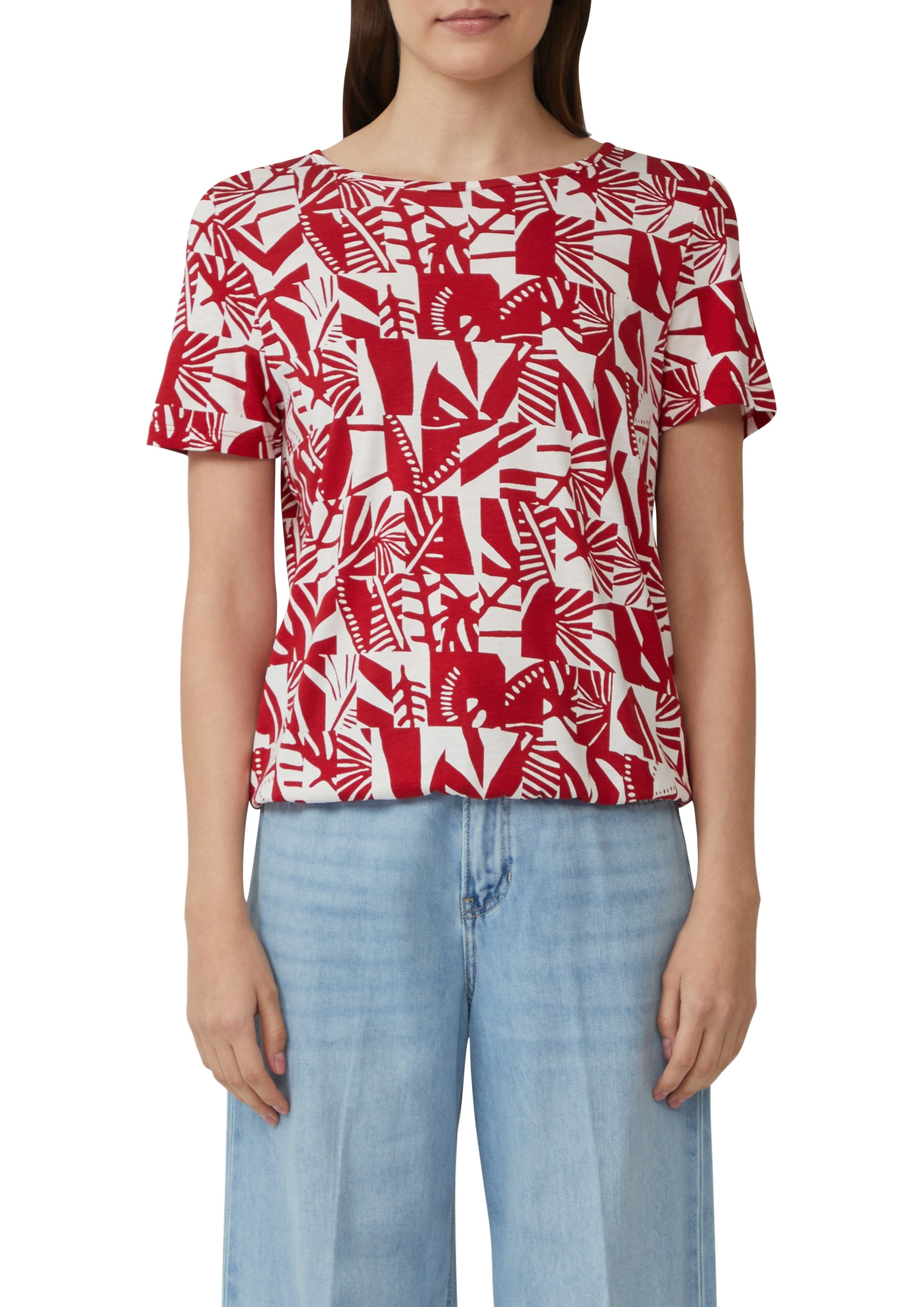 s.Oliver Print-Shirt im O-Shape mit Cut-out günstig online kaufen