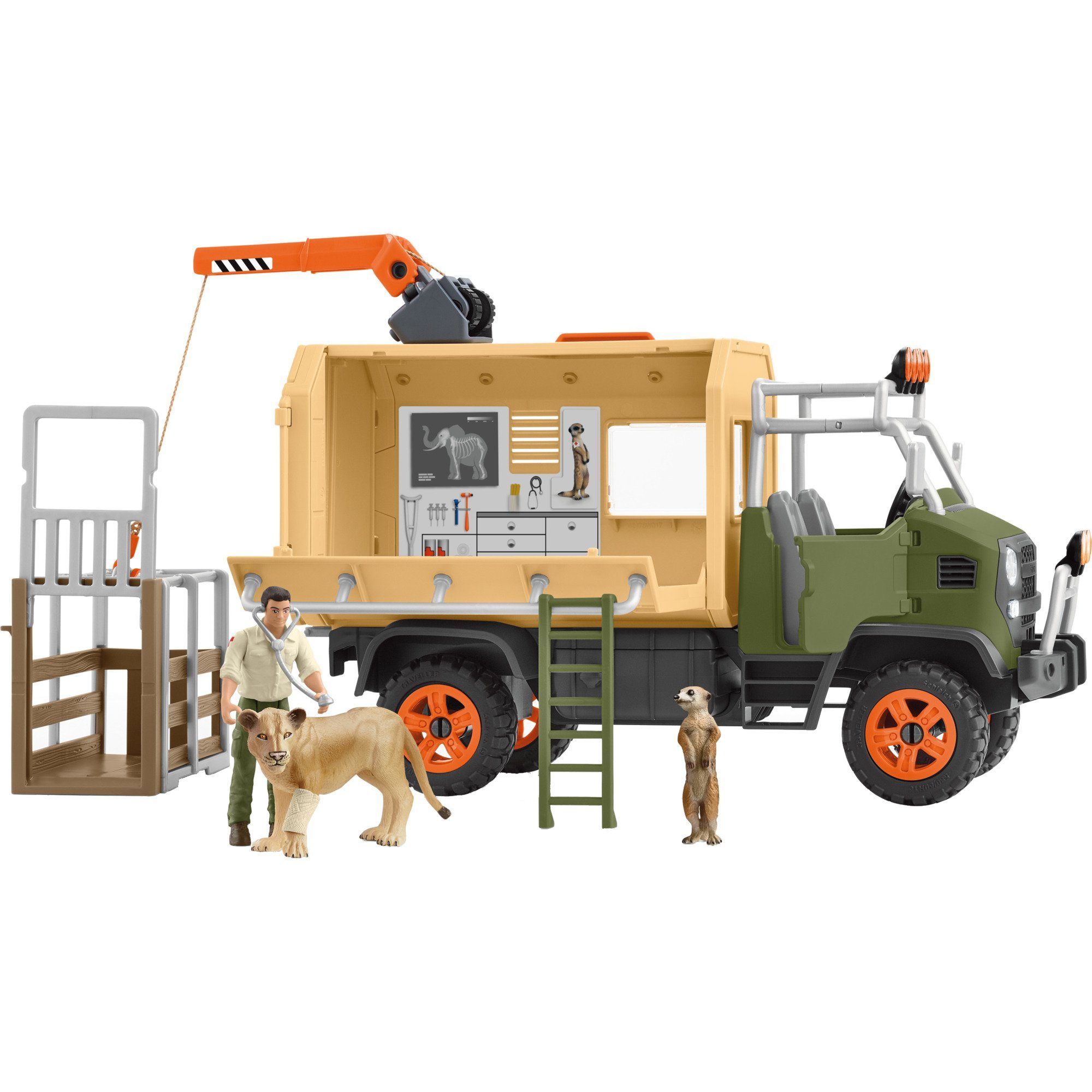Schleich® Spielwelt Schleich Wild Life Großer Truck Tierrettung