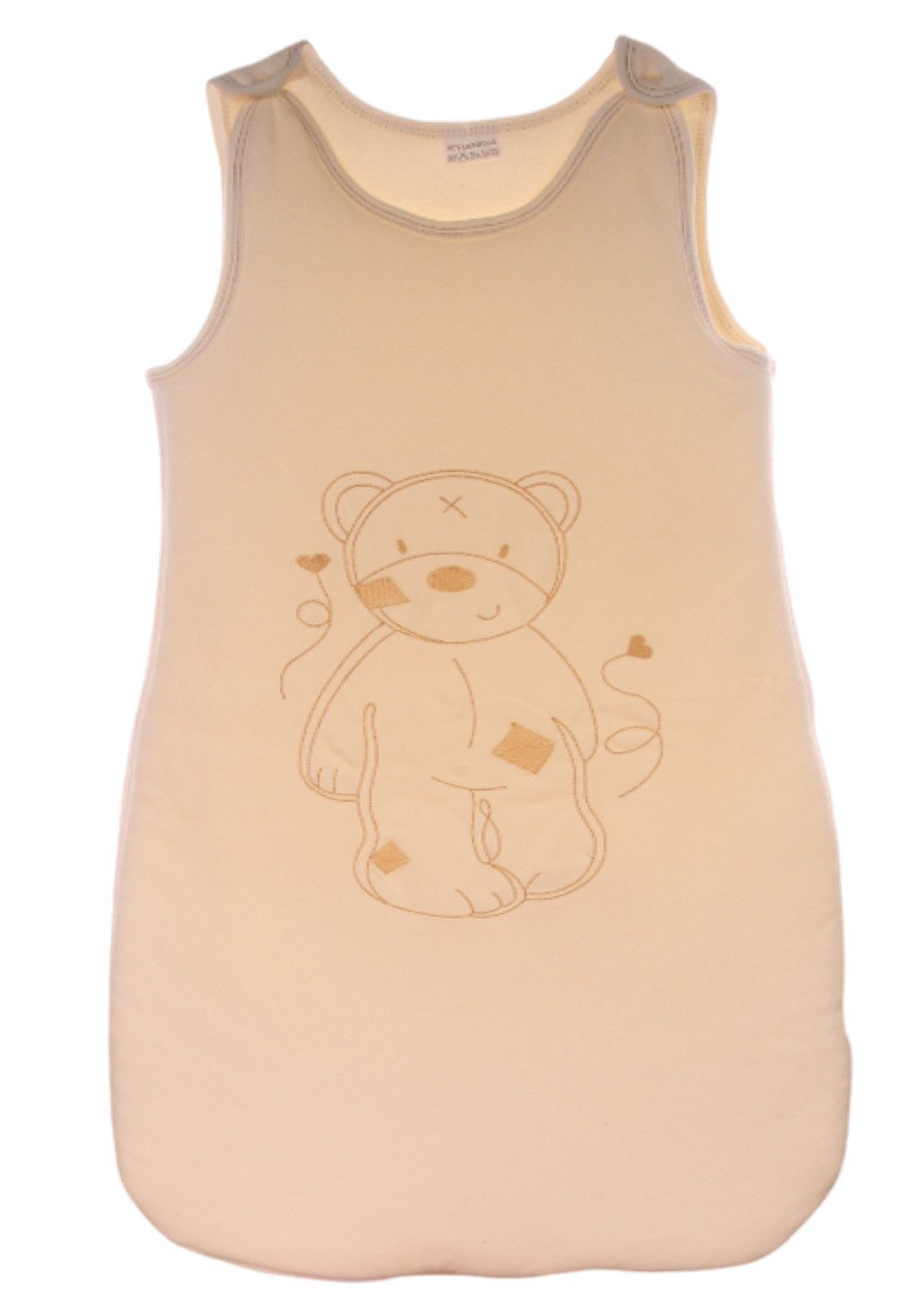 La Bortini Babyschlafsack Baby Schlafsack doppellagig, gefüllt, 60 80 cm, weich, neutral, mit Reißverschluss