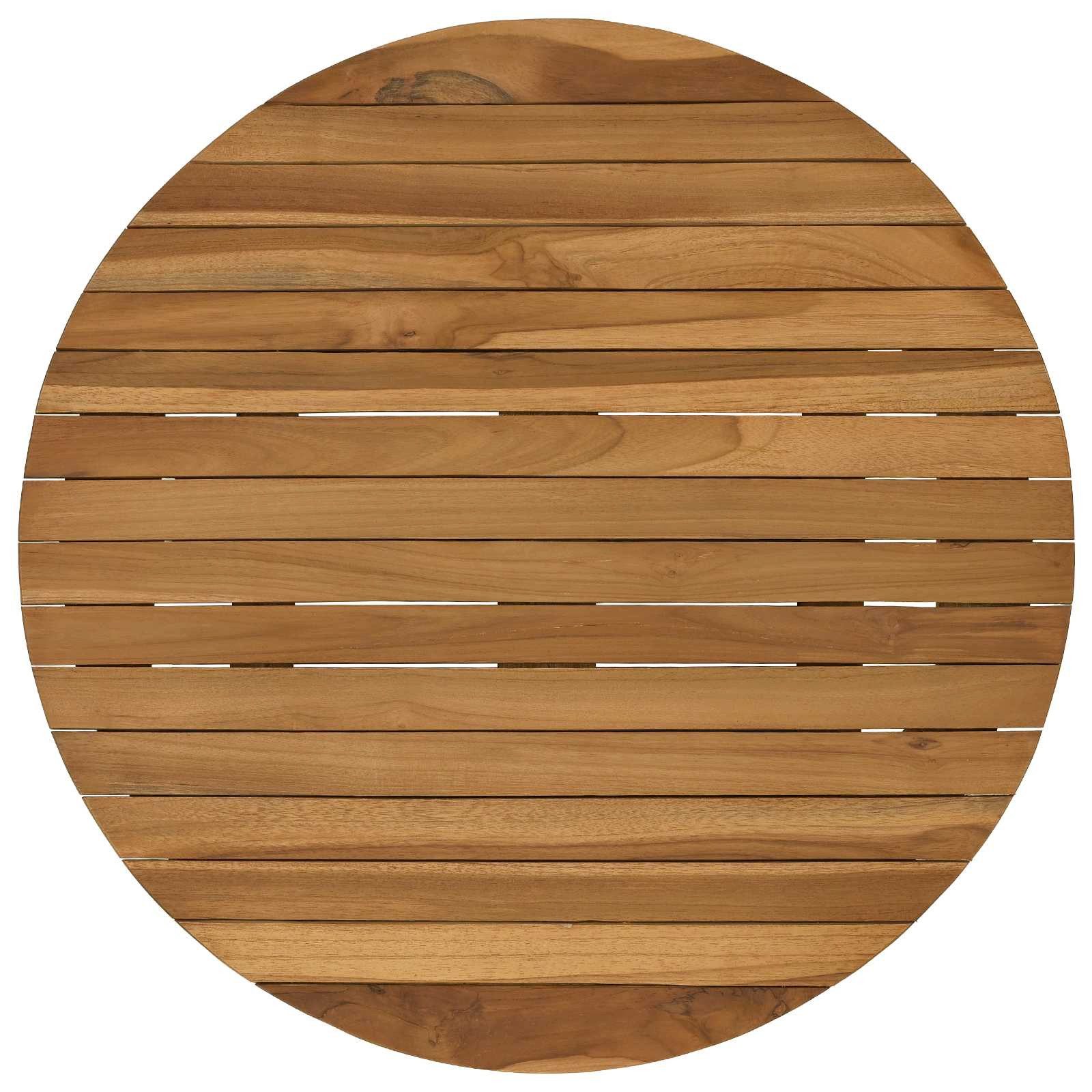 vidaXL Tischplatte Tischplatte Ø 60 x 3,5 Rund Massives holz Natur (1 St)