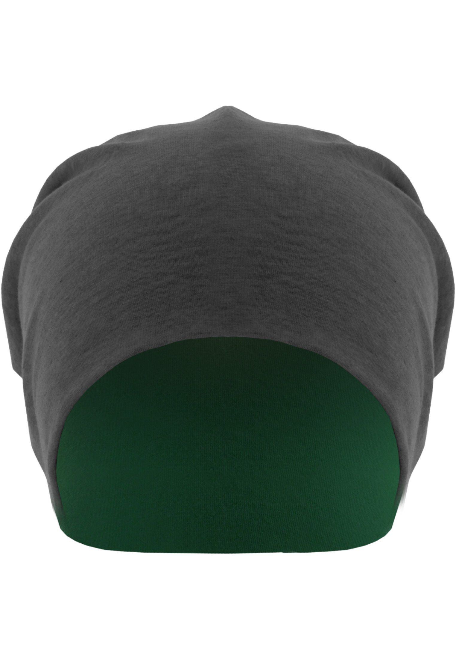 MSTRDS Beanie Accessoires Jersey Beanie reversible (1-St) heathercharcoal/kelly