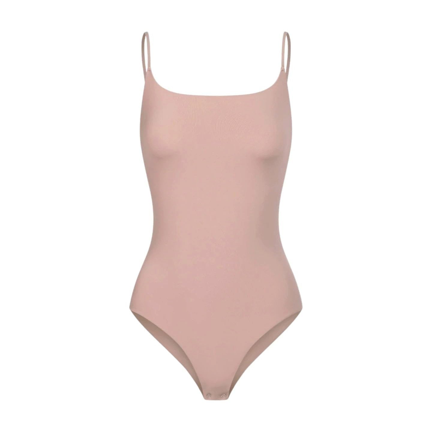 cfab (formerly creamy fabrics) Miederbody Cami Bodysuit String-Rose Wood-M (1-tlg) Figurformend