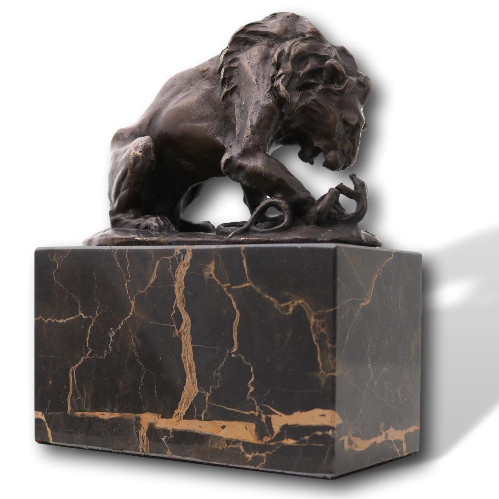 Aubaho XL Löwe Skulptur – Gartenfigur Im Antik-Stil, 75 Cm Hoch, Aus Kunststein, 10 Kg