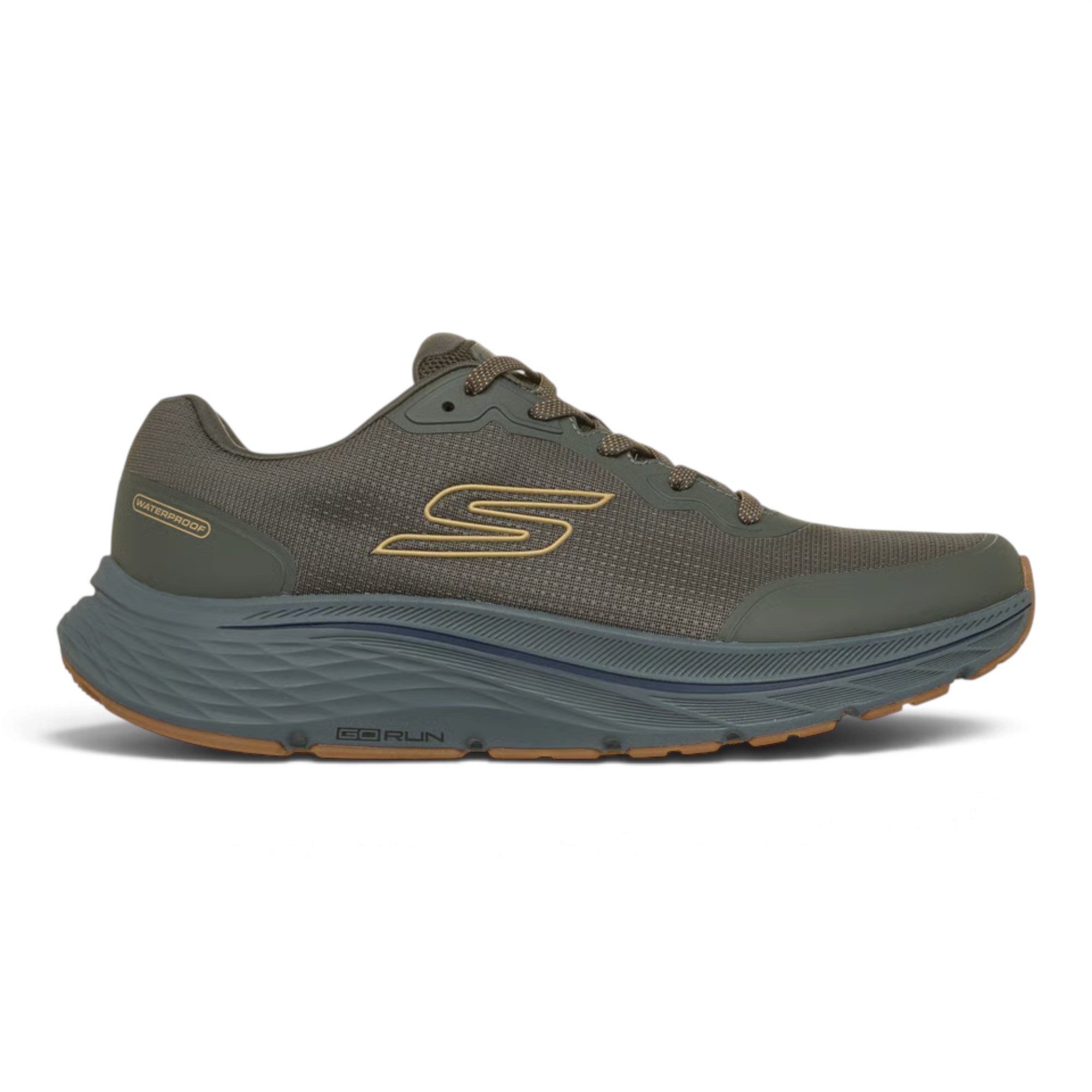 Skechers GO RUN Consistent 3 Streamhaven (wasserdicht) grün/grau Herren Laufschuh