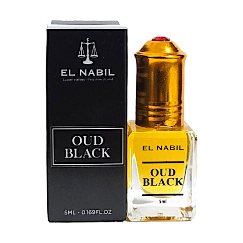 Öl-Parfüm El Nabil Musc Oud Black Parfum Öl mit Roll-On-Applikator 5 ml