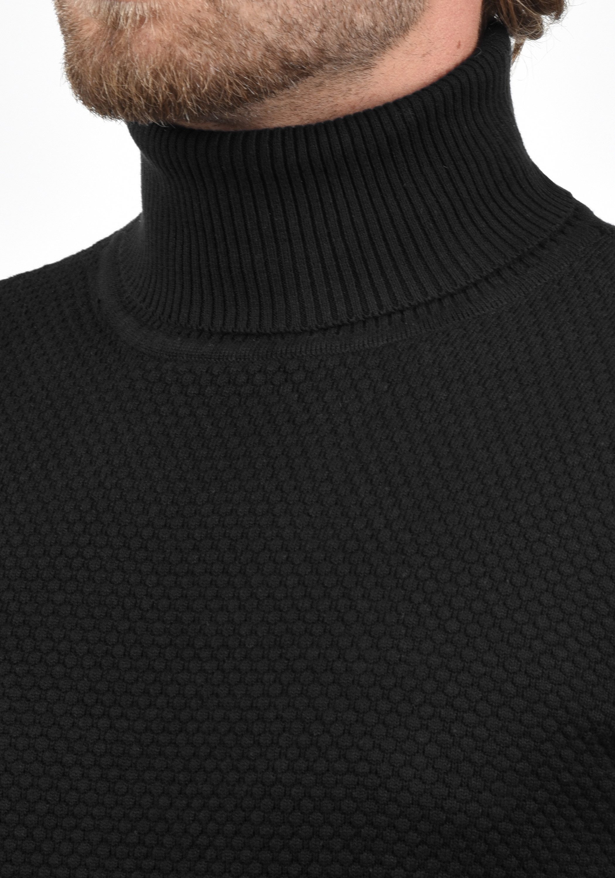 !Solid Rollkragenpullover SDKarlos Strickpullover mit Perlstrickmuster