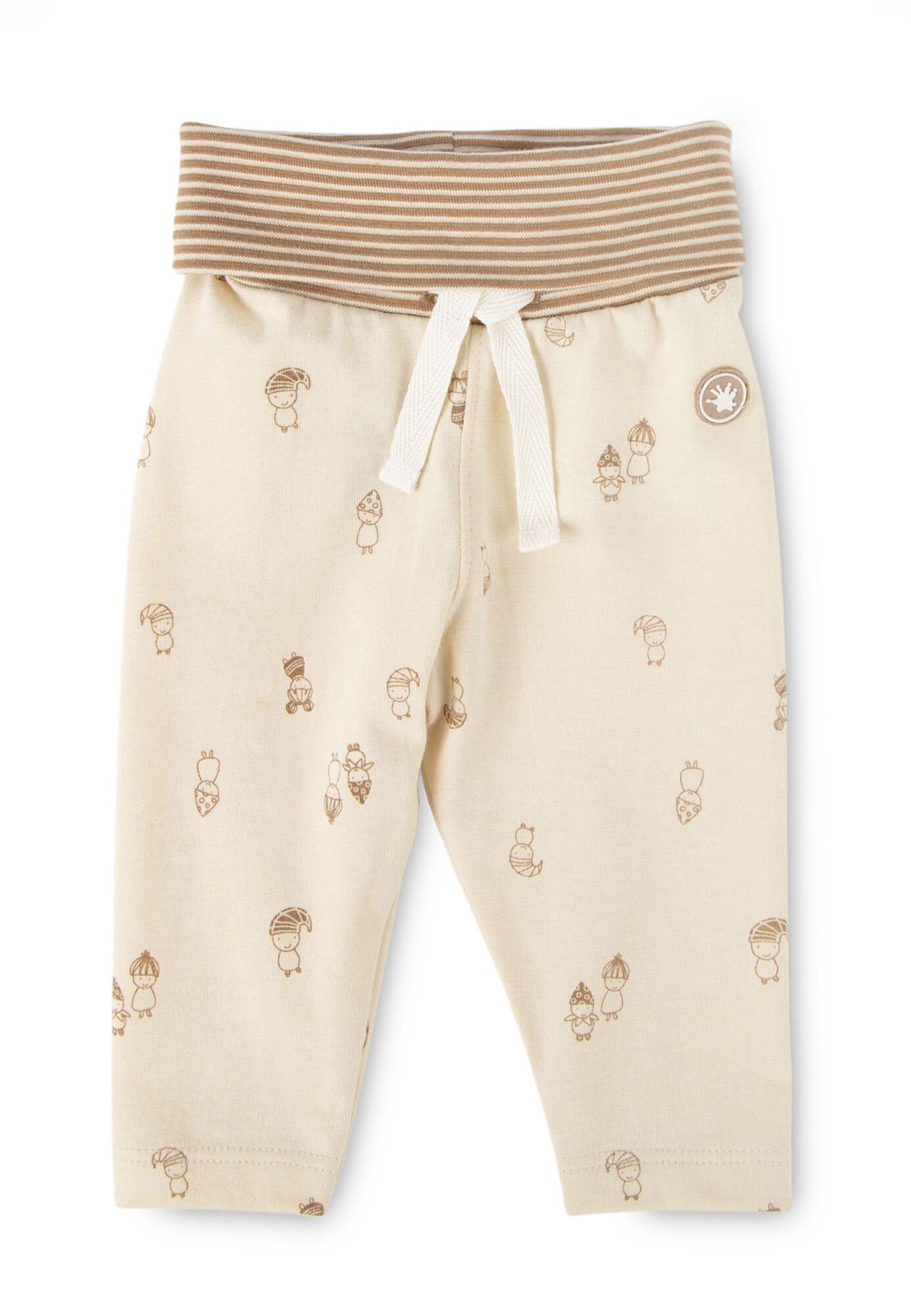 Sigikid Schlupfhose Baby Hose Jersey Schlupfhose, Bio-Baumwolle (1-tlg) beige/braun