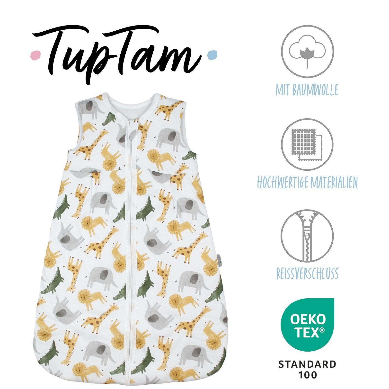 TupTam Babyschlafsack Kugelschlafsack ohne Ärmel 2.5 TOG Ganzjahr – Bild 2 von 5