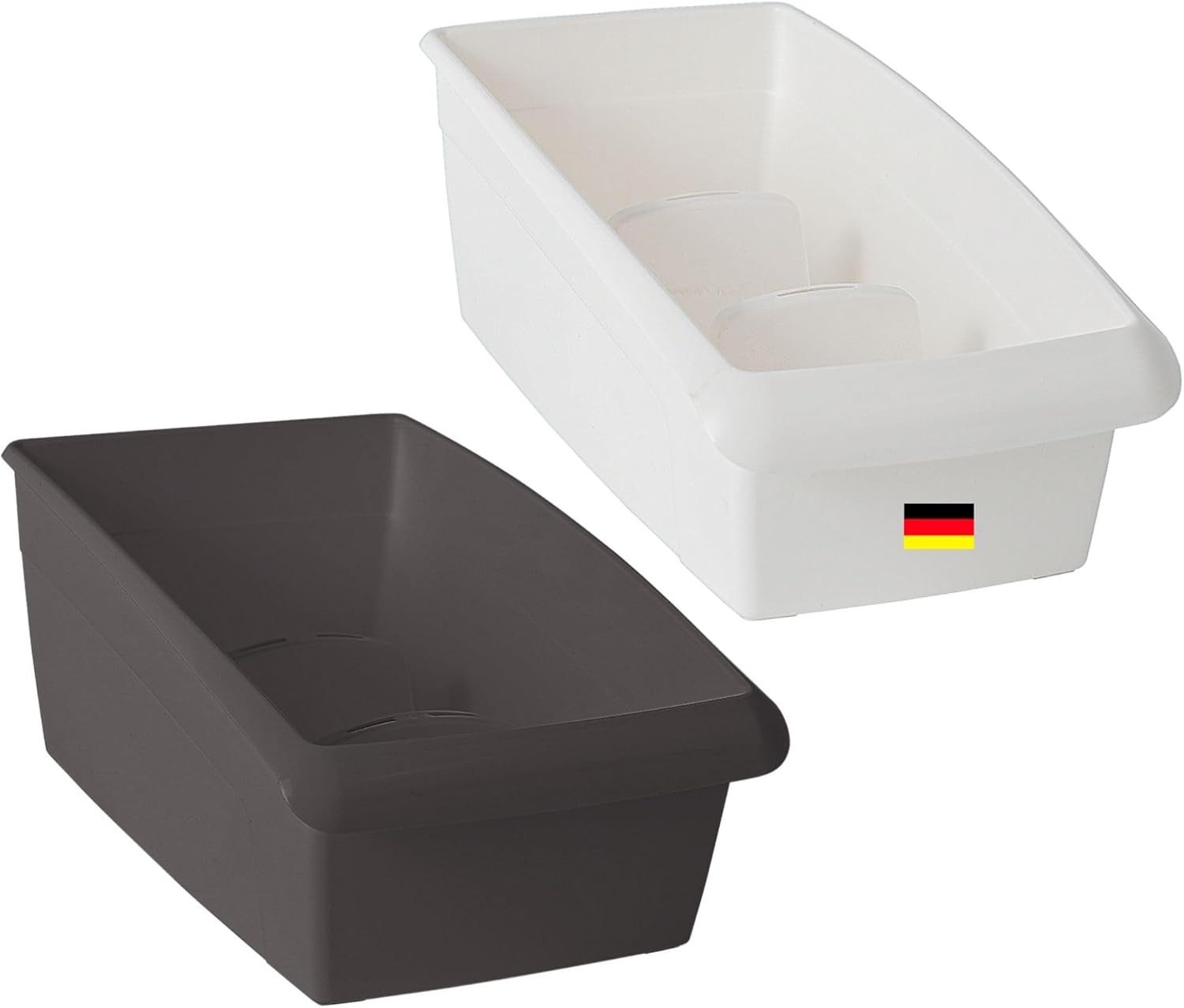 Novaliv Aufbewahrungsbox 30551-30553-2-1x (1 St), Novaliv Medikamenten Organizer groß 2er Set Hausapotheke - 25 x 16 cm