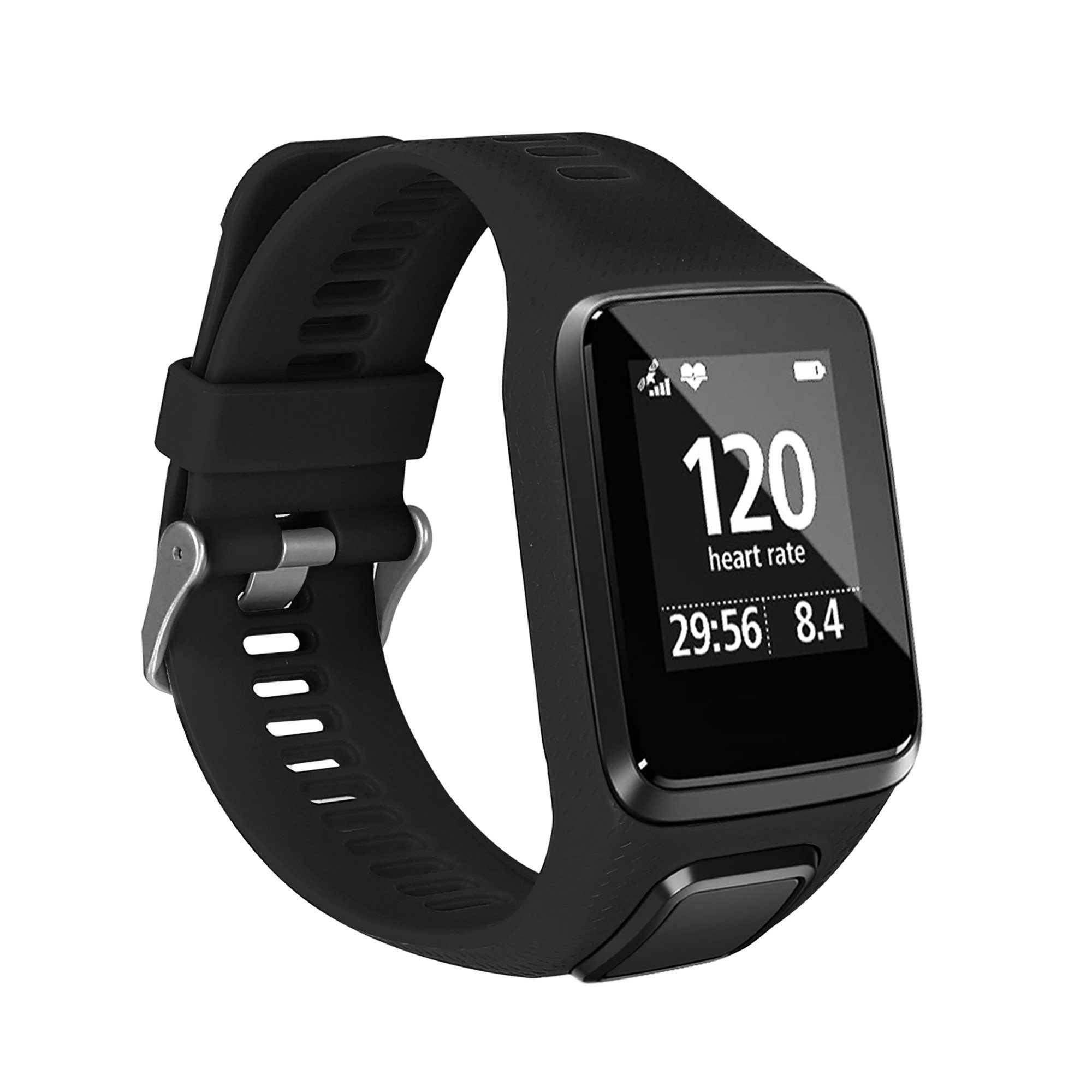 kwmobile Uhrenarmband Uhrenarmband für TomTom Adventurer/Runner 3/Spark 3/Golfer 2 Armband, Ersatzarmband für Fitnesstracker - Wechselarmband Smartwatch