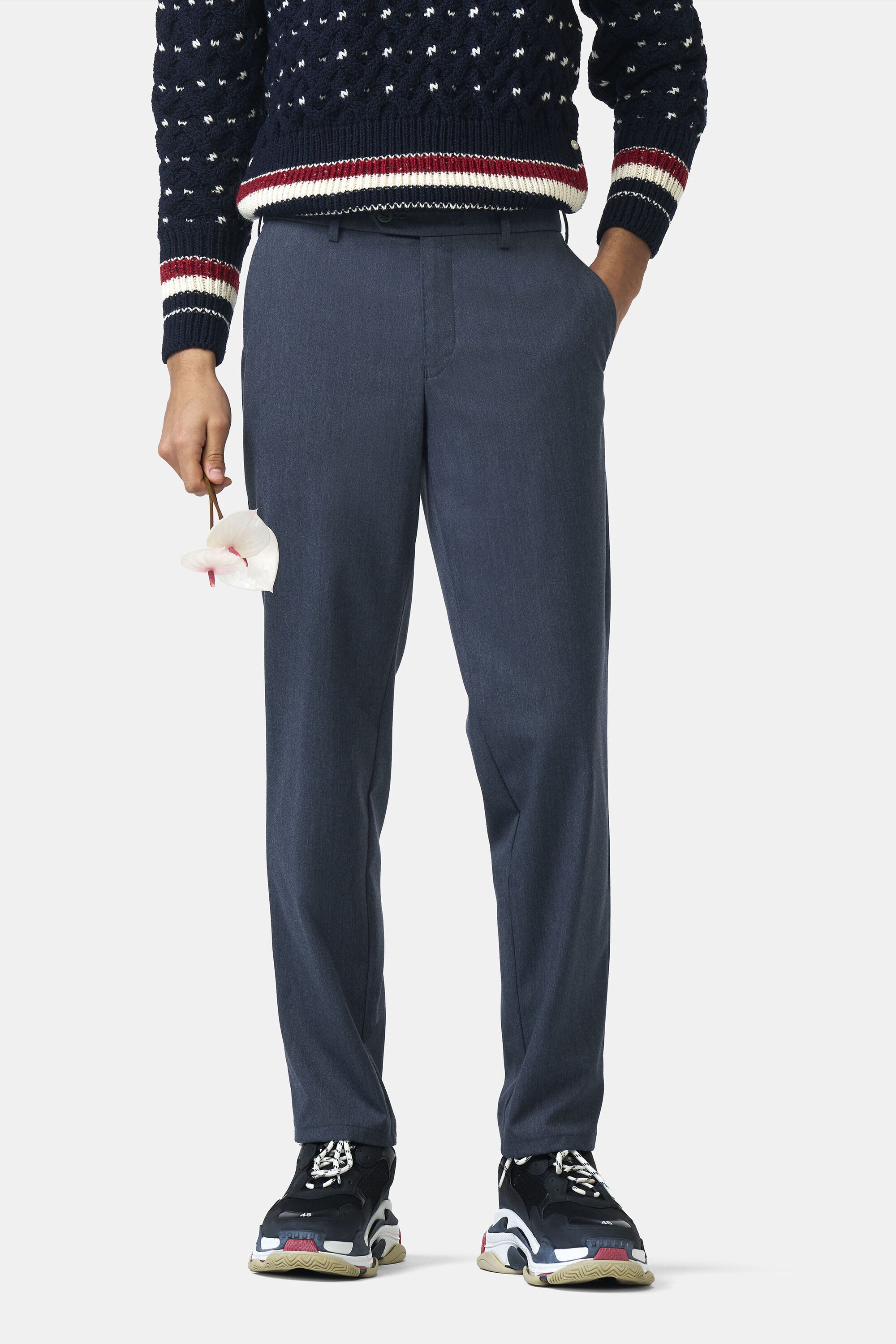 MMX Chinohose GALLUS (1-tlg) im Wool Look