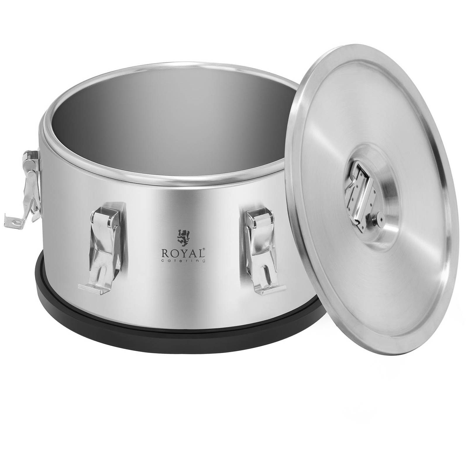 Royal Catering Thermobehälter Thermobox Warmhaltebehälter 10 L Stapelbar, Edelstahl, verschiedene Größen