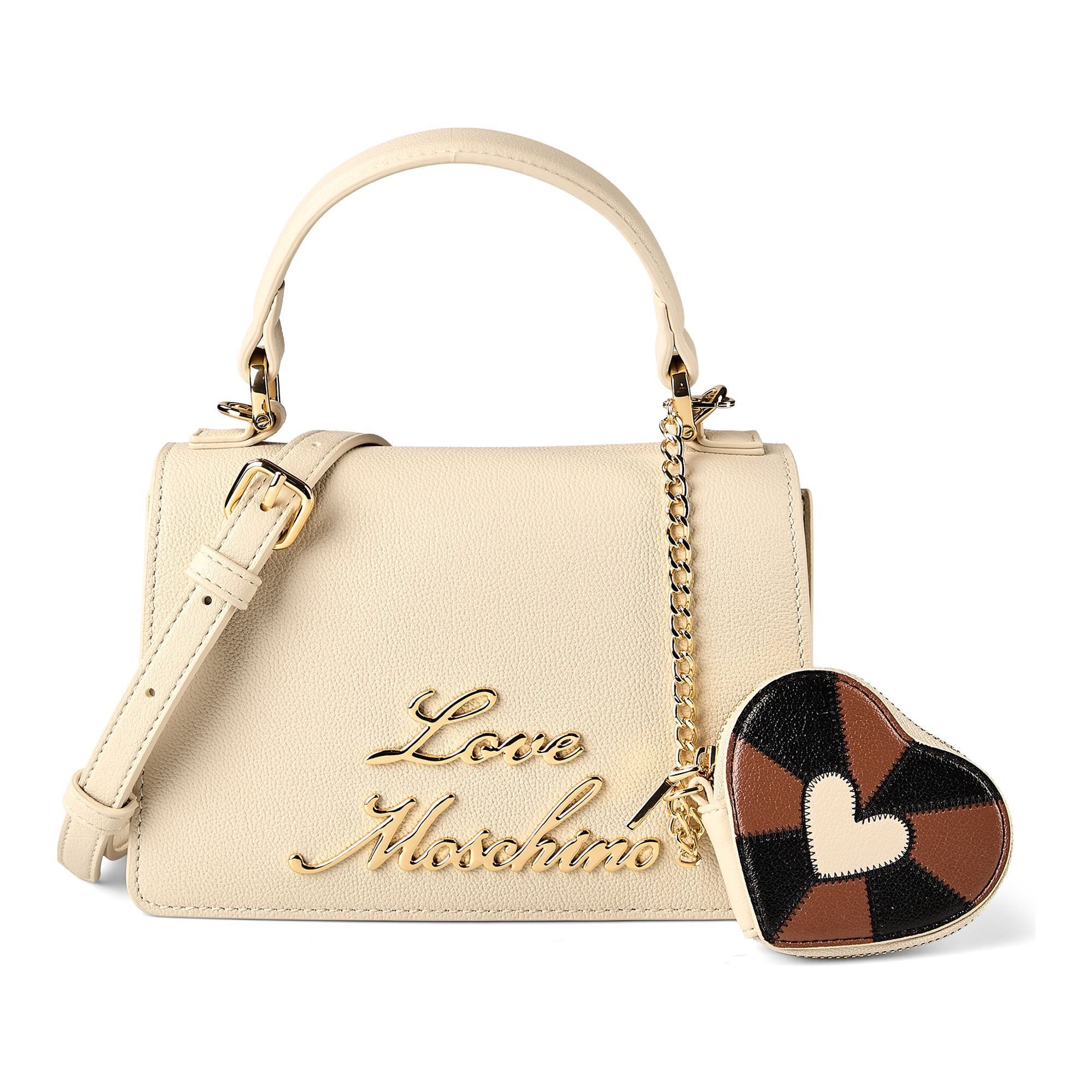 LOVE MOSCHINO Henkeltasche Heart Charm, Leder