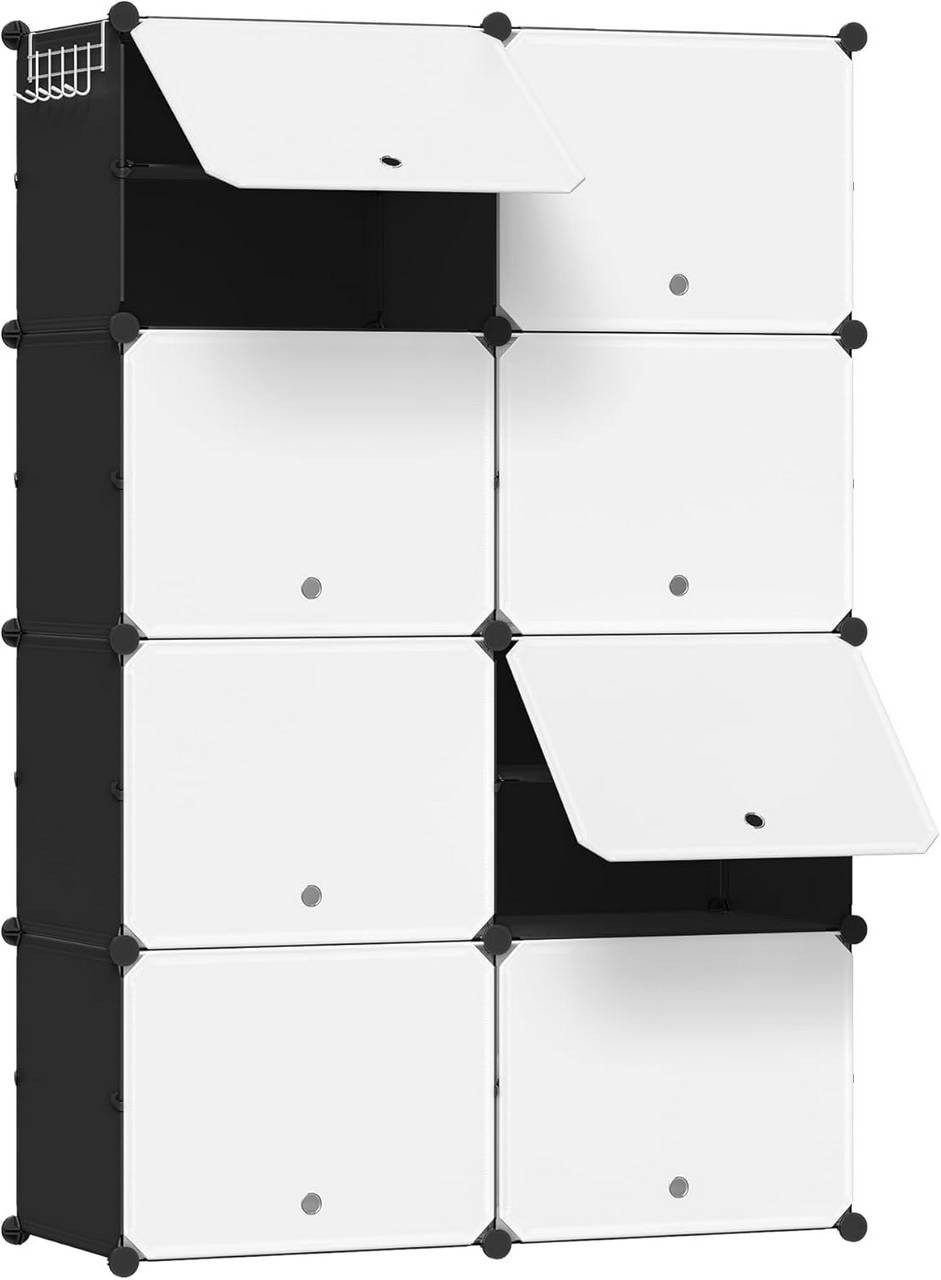 Woltu Schuhregal, 1-tlg., Schuhaufbewahrung mit 8 Fächern für 32 Paar Schuh günstig online kaufen