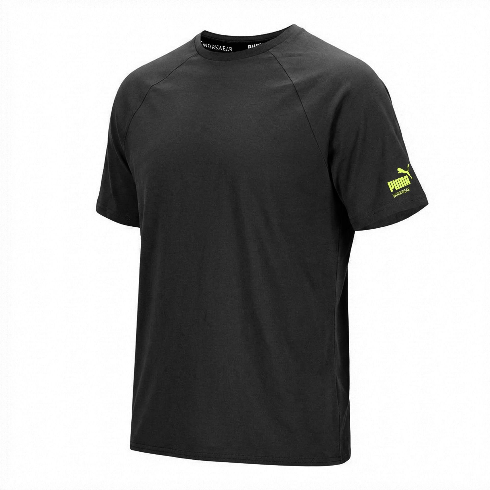 PUMA Workwear T-Shirt Herren Shirt aus 100% Baumwolle - Robustes und Atmungsaktives Gewebe Bequeme Passform - Rundhals - Für Handwerk Logistik und Werkstatt