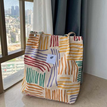 FIDDY Einkaufsbeutel Groß Umhängetasche Cord Tasche Damen Shopper Tote Bag Handtasche