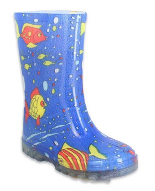 Beck Regenstiefel Fische Gummistiefel (wasserdichter, robuster Stiefel., für trockene Füße bei Regenwetter) herausnehmbare Innensohle