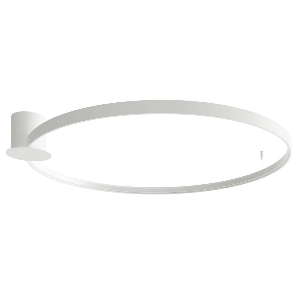 SOLLUX lighting LED Deckenleuchte, LED-Leuchtmittel fest verbaut, Warmweiß, Design Deckenlampe Deckenleuchte LED Ring weiß Esszimmerleuchte