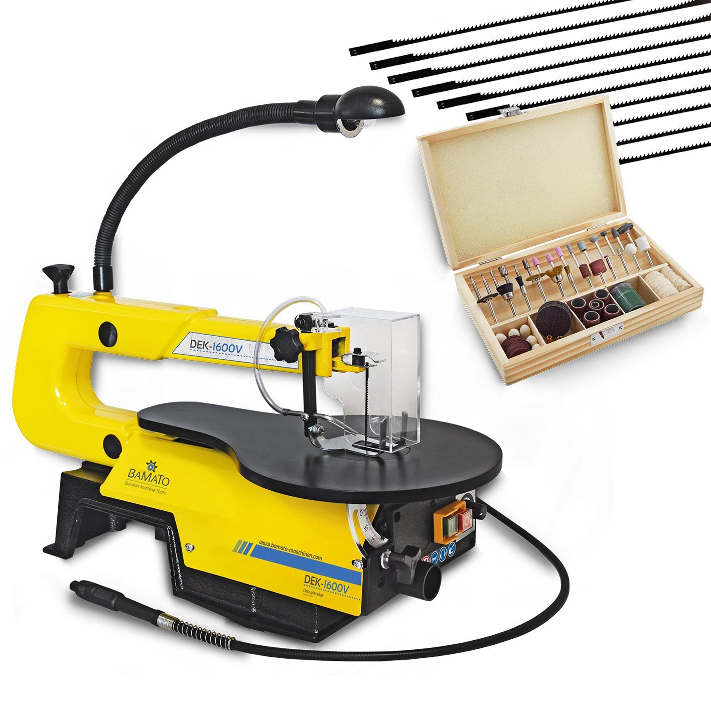 BAMATO Dekupiersäge DEK-1600V_SET2, 1-St., inkl. 10 Stiftsägeblätter, 103-t günstig online kaufen