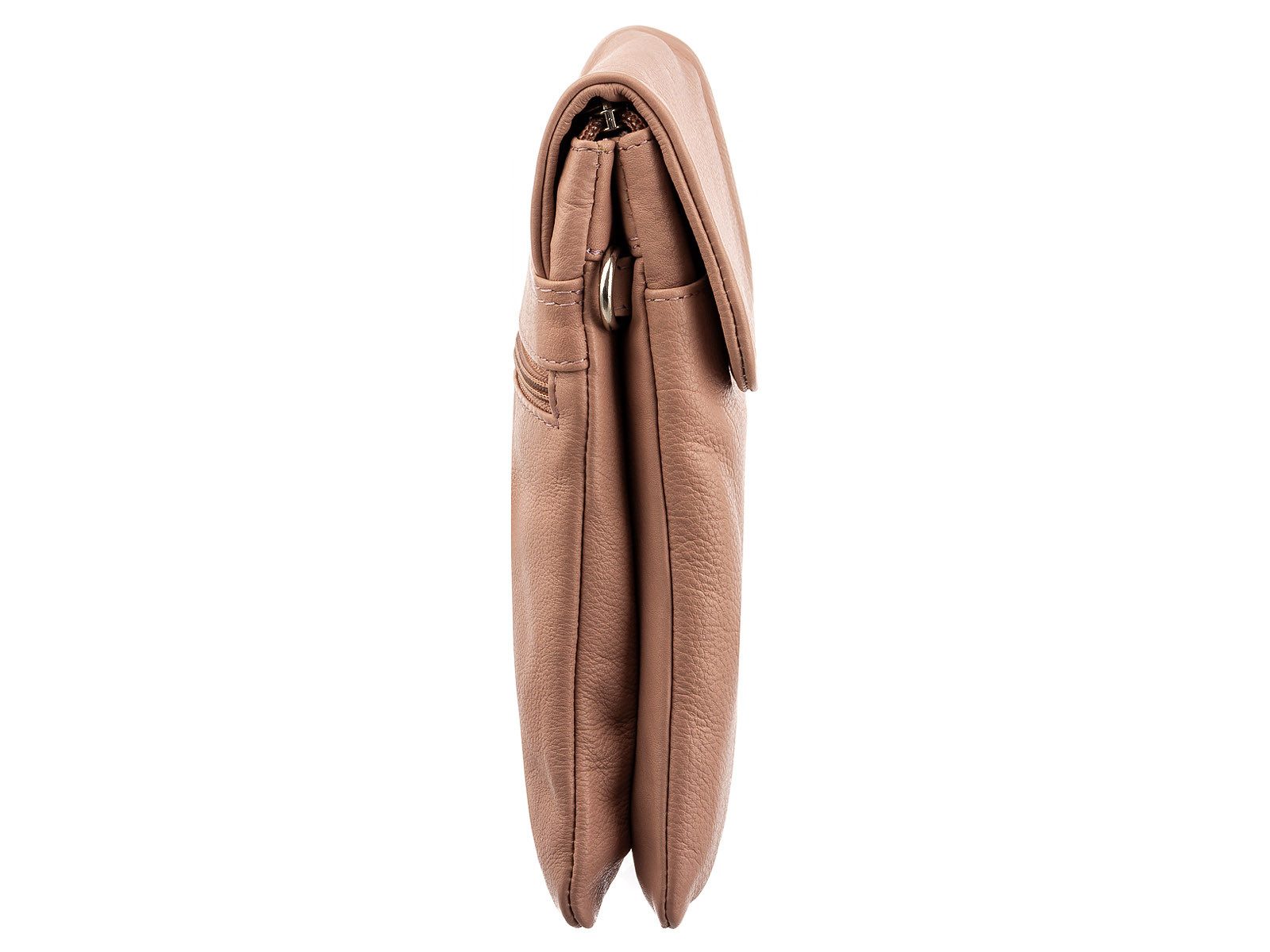 Prato Umhängetasche AJ12 Handy Umhängetasche Rindleder (ein Stück, 1-tlg., ca. B/H/T 14/21/4 cm), Magnetverschluss