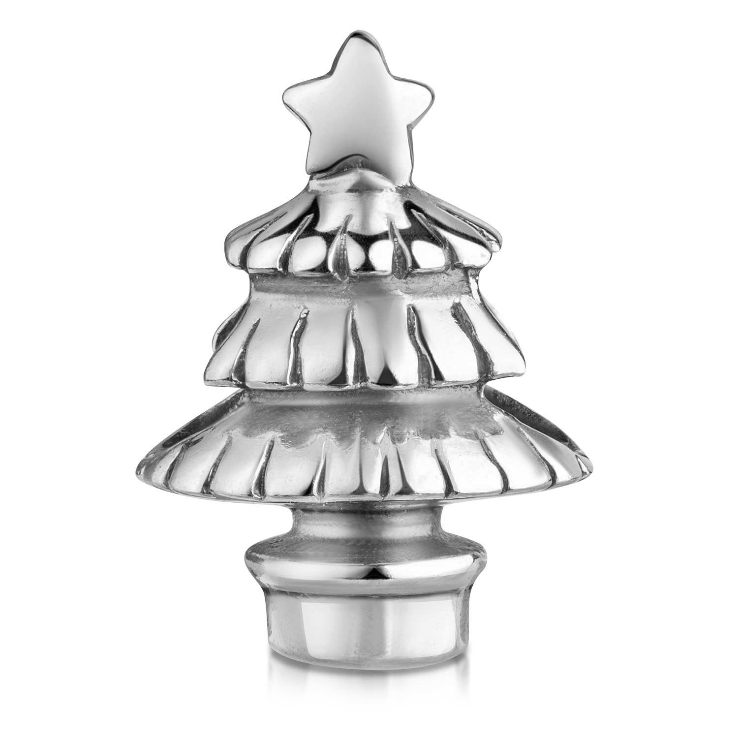 Materia Bead Bead Weihnachtsbaum mit Stern 925 Silber 889, 925 Silber