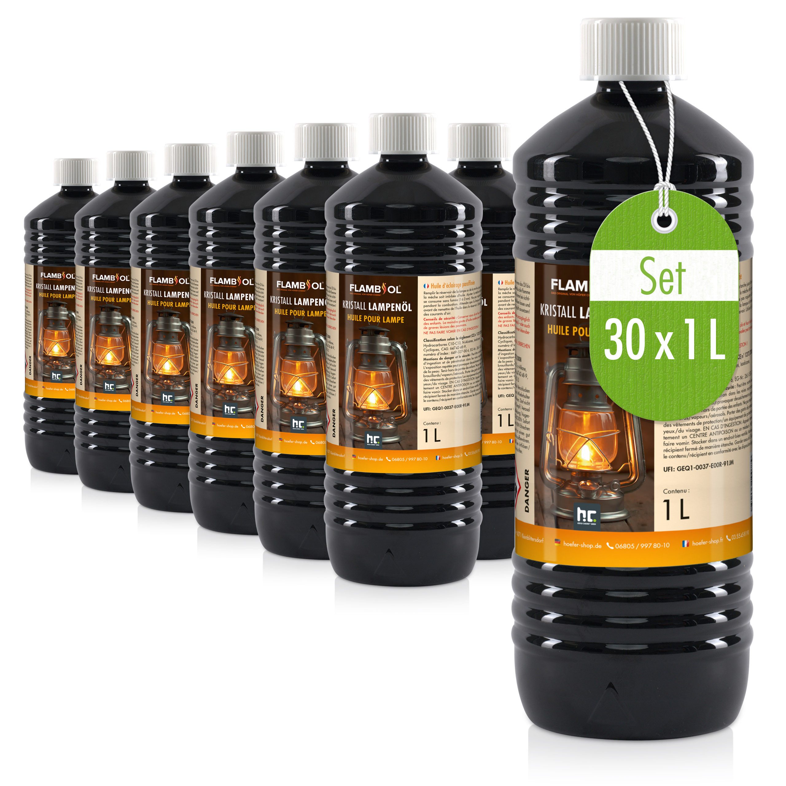 Höfer Chemie GmbH Lampenöl 30x 1 L FLAMBIOL® Lampenöl Hochrein Kristallklar günstig online kaufen