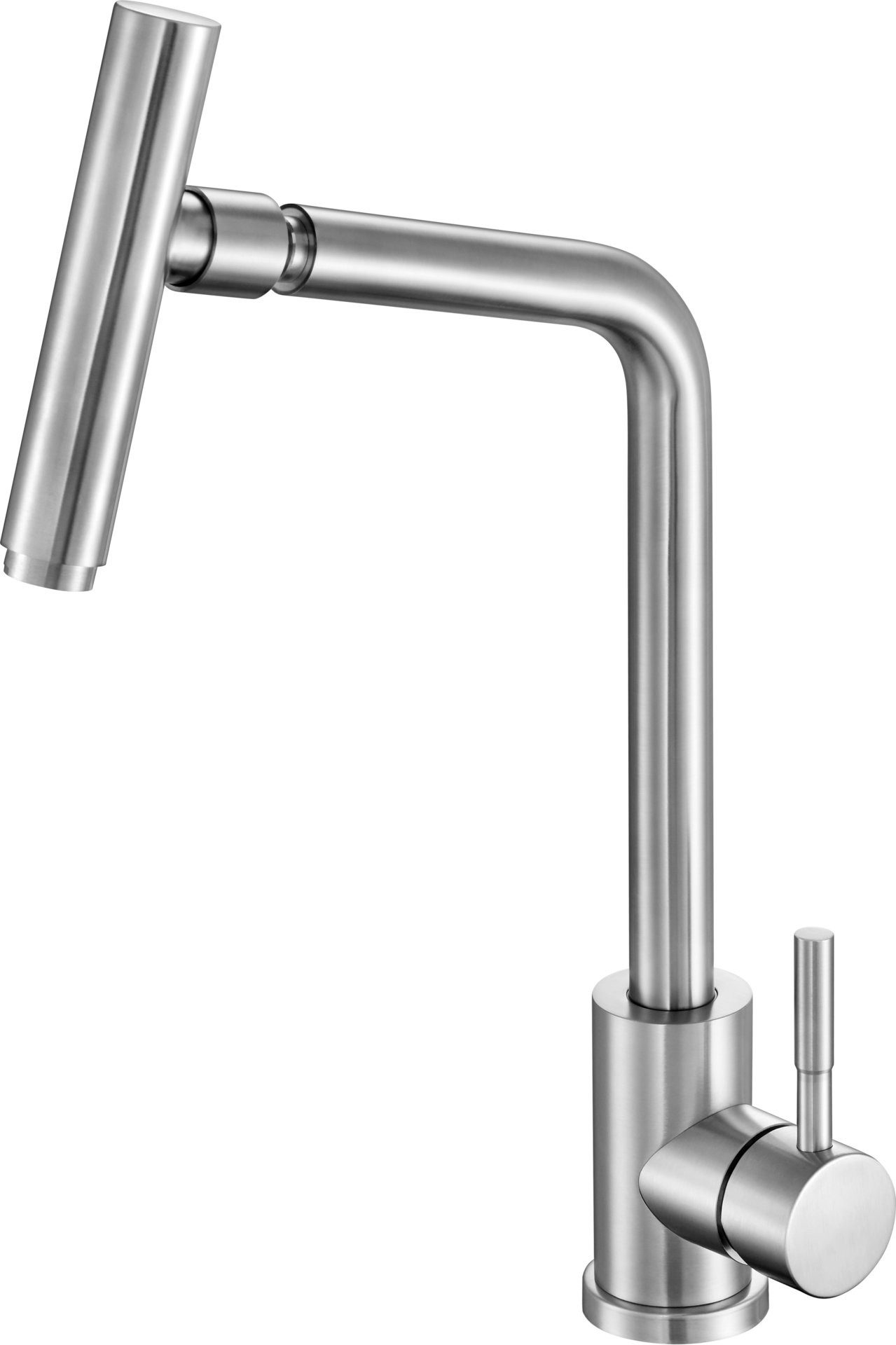 Küchenarmatur Küchenarmatur Steely, chrom 360?, 40cm, Wasserhahn, Spültischarmatur