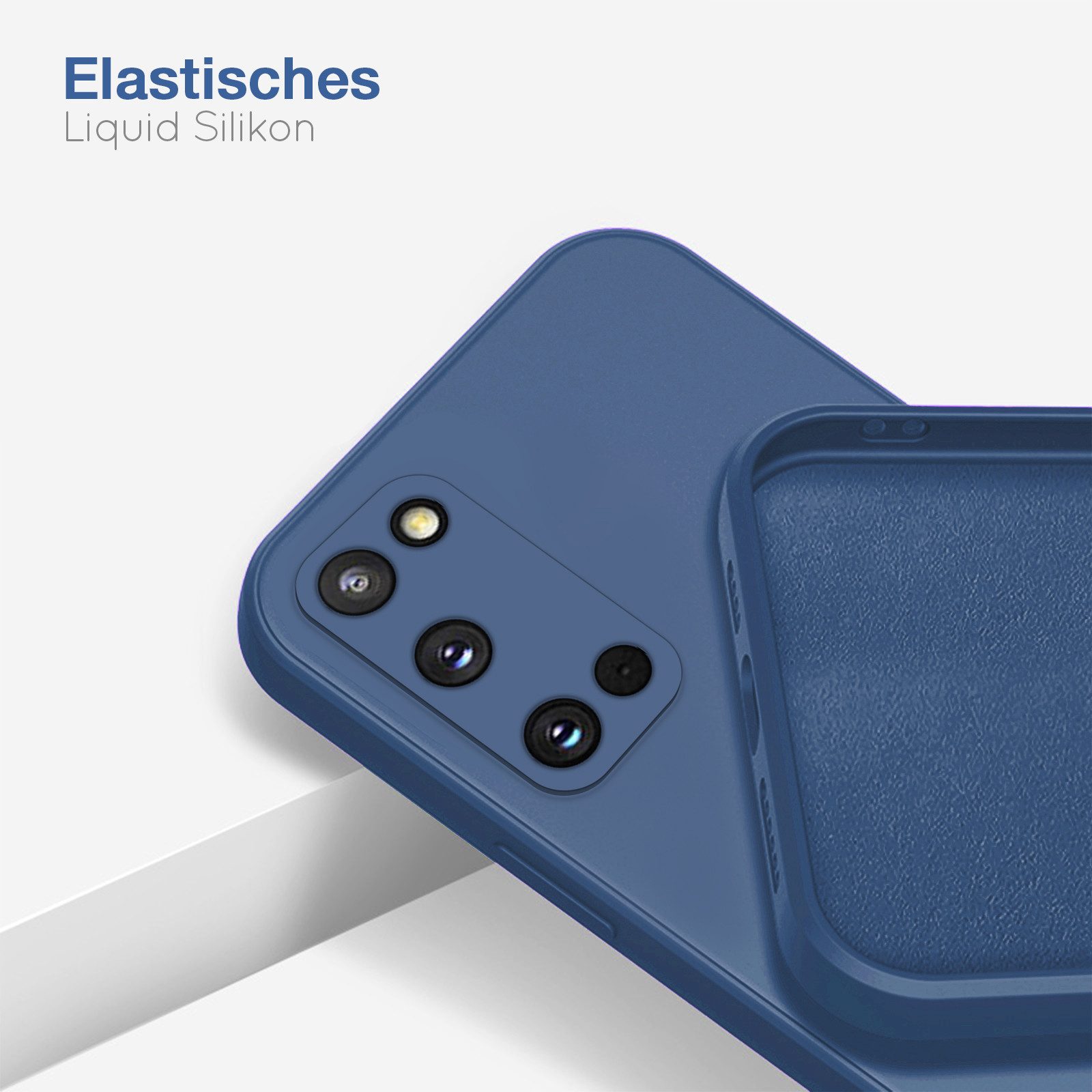 Tec-Expert Handyhülle SoftGrip Cover Hülle für Samsung Galaxy S20, Handy Case Bumper integrierter Kameraschutz flexibel