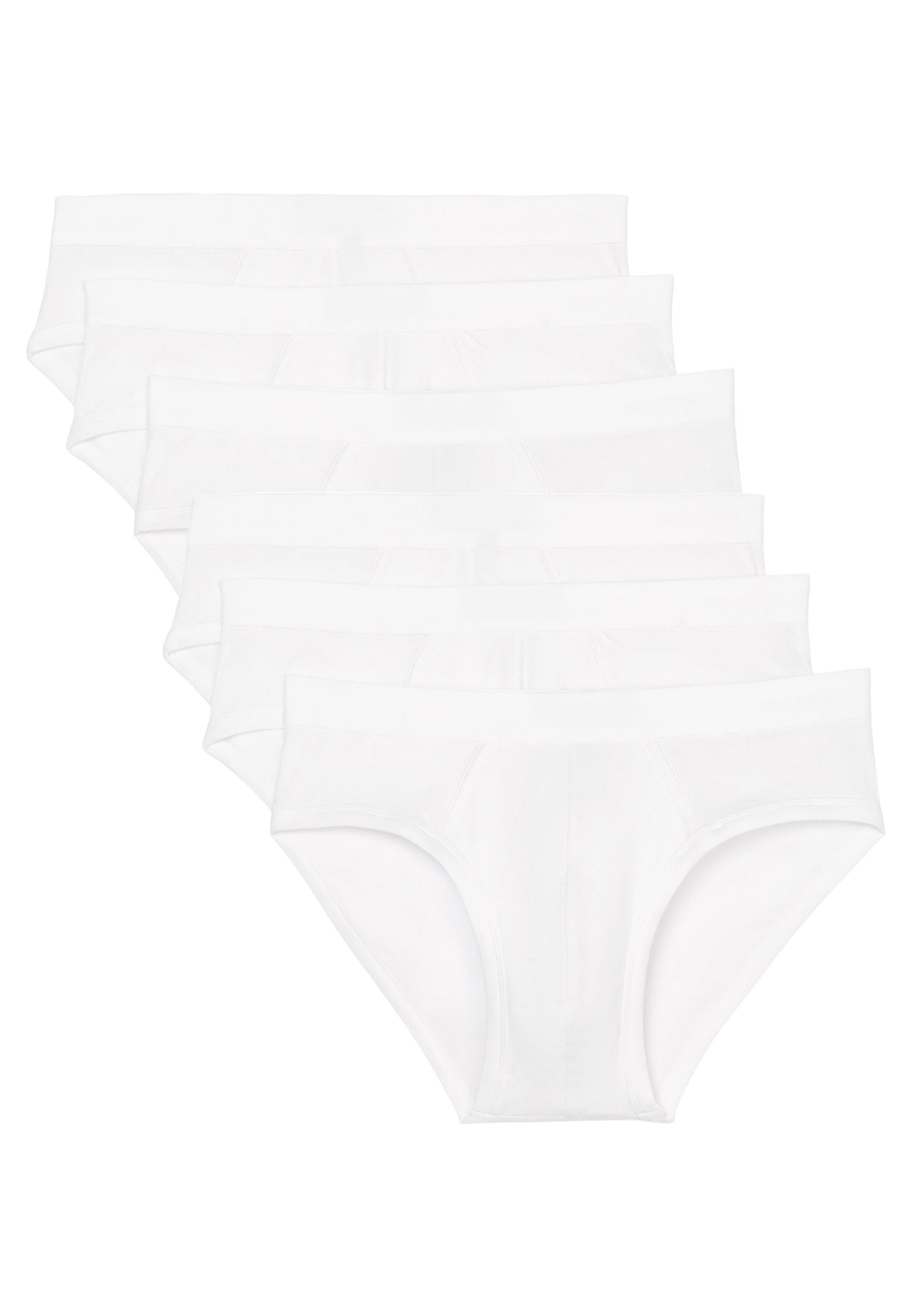 Marc O'Polo Slip 6er Pack Essentials Organic Cotton (Spar-Set, 6-St) Slip / Unterhose - Baumwolle - Ohne Eingriff - Weiß