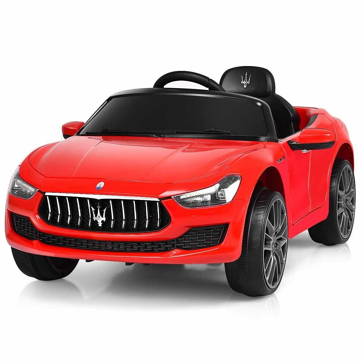 COSTWAY Elektro-Kinderauto, Maserati mit Musik, MP3 & LED