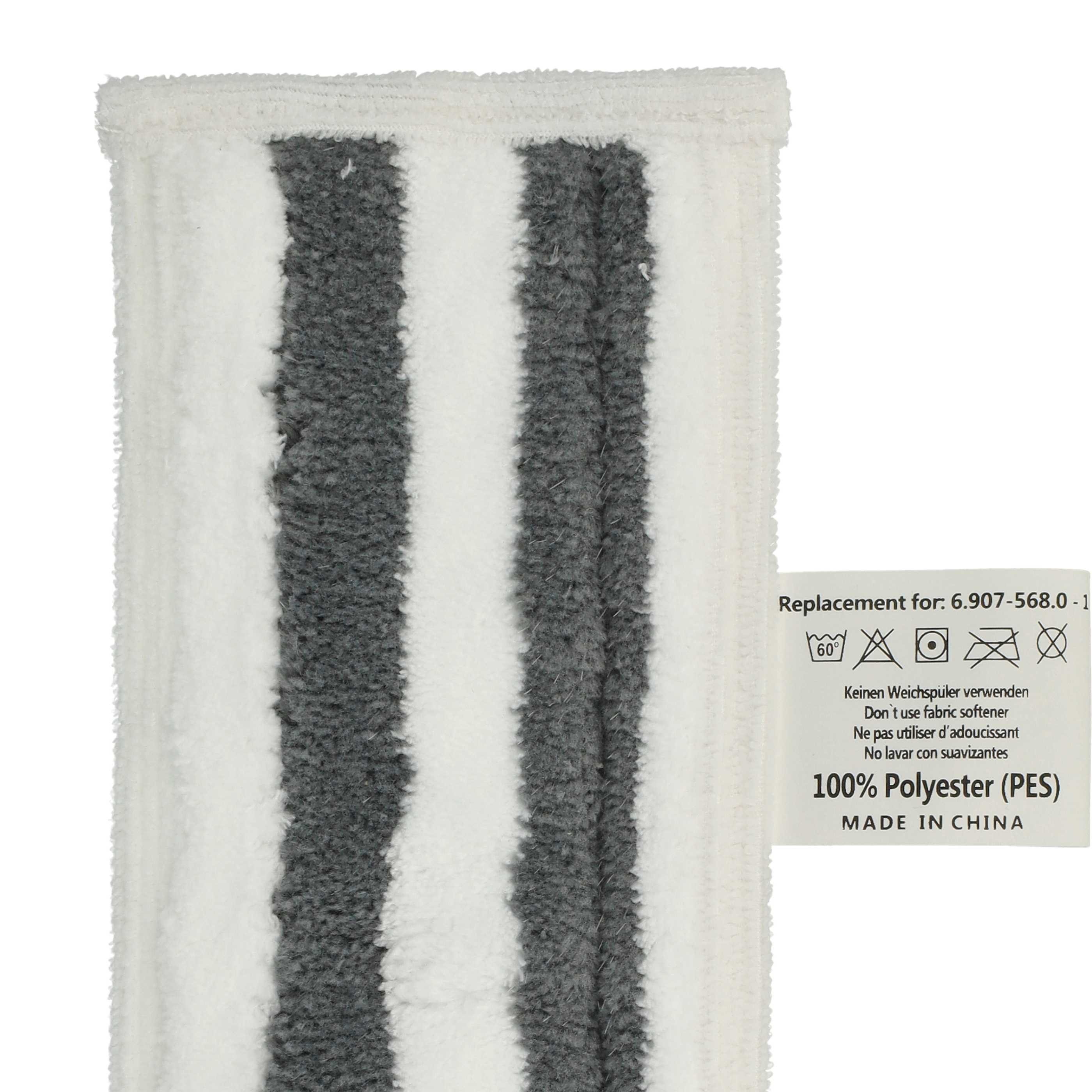vhbw passend für Kärcher SC 4 EasyFix Iron, SC 4 EasyFix, SC 3 Upright Easy Wischbezug (Mikrofaser, Ersatzbezug zur Befestigung an Ihrem Dampfreiniger) – Bild 5 von 5
