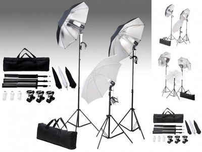 vidaXL Fotohintergrund »Studiobeleuchtung-Set 24 Watt Stative Schirme«