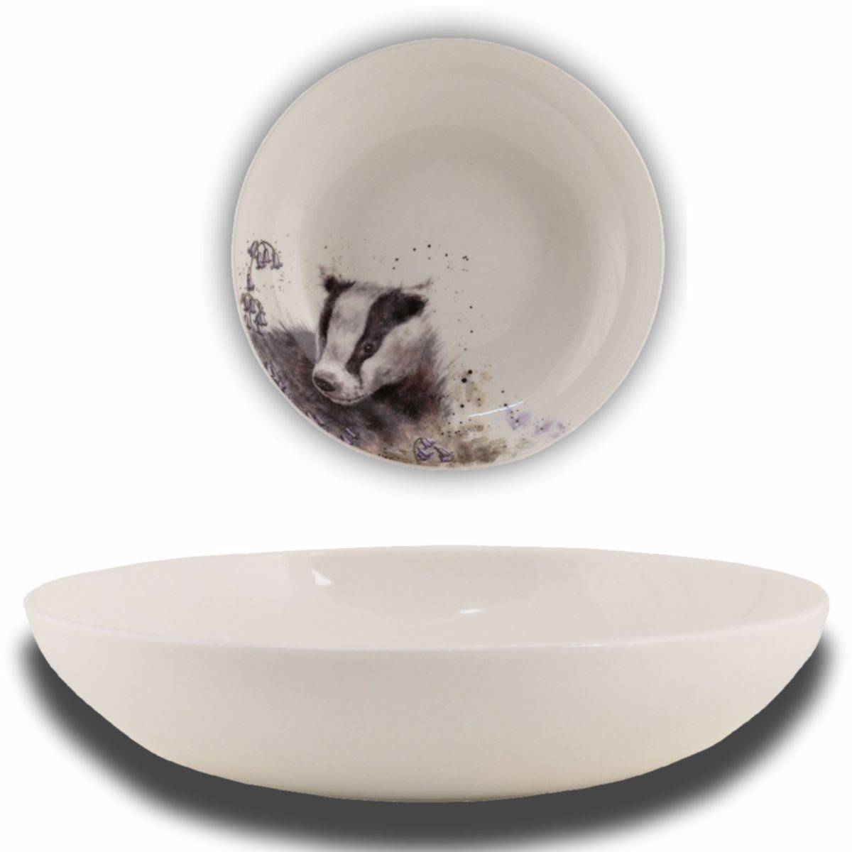 Wrendale Teller Wrendale Designs Porzellan Pasta- & Suppenteller Dachs