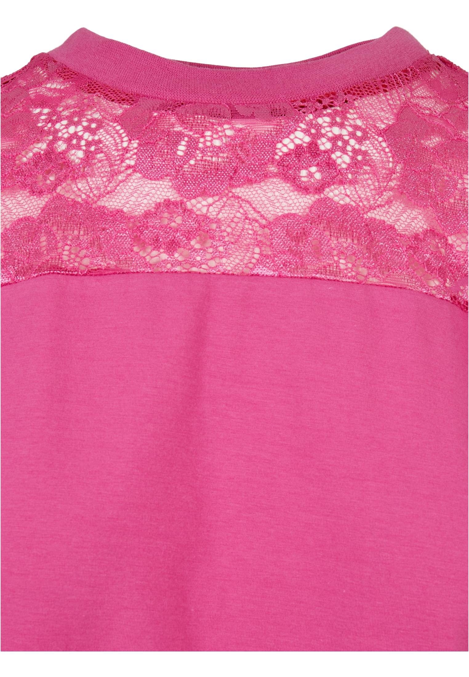 Lace Tee brightviolet Damen Jerseykleid CLASSICS URBAN Dress Ladies (1-tlg)