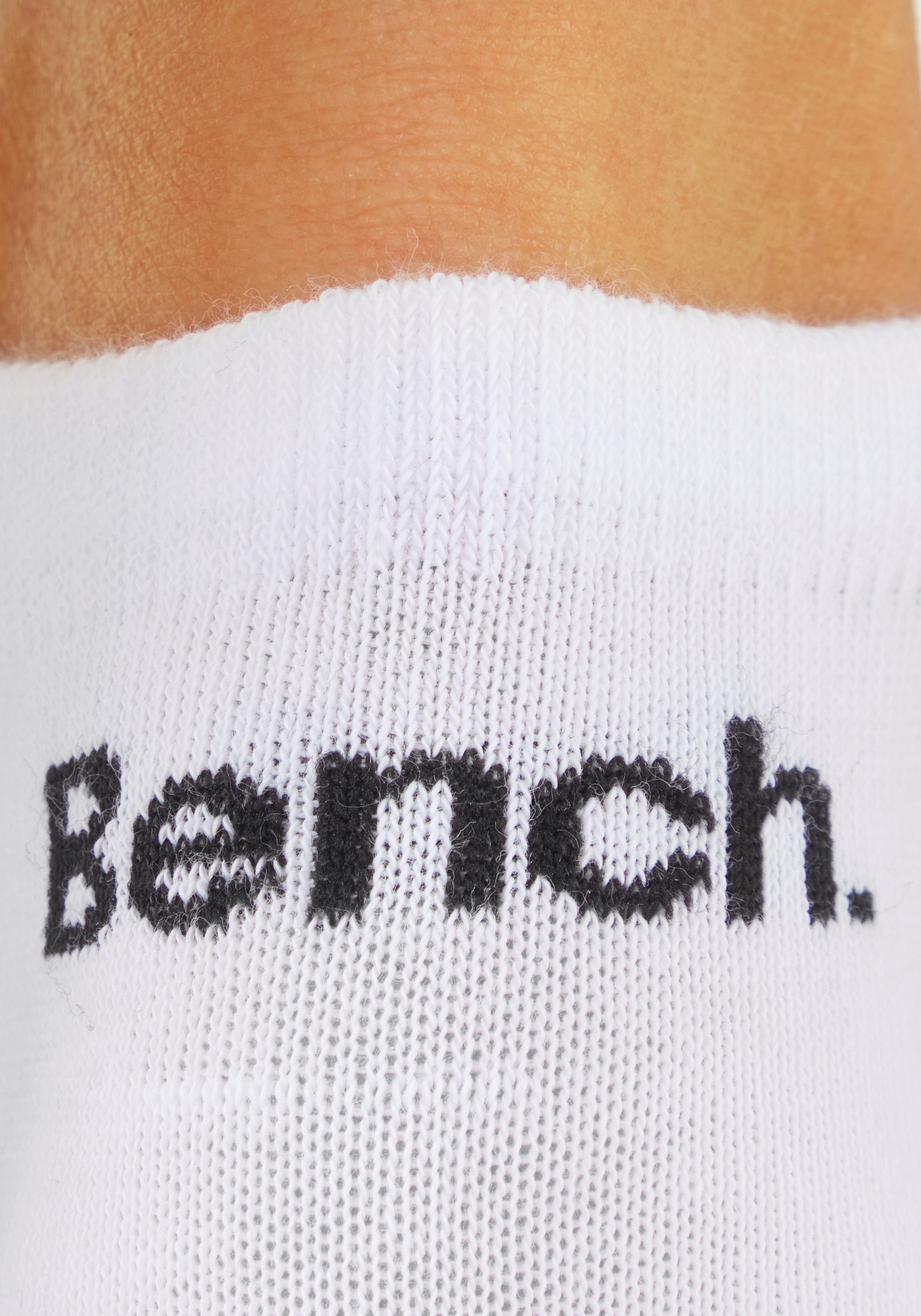 Bench. Sneakersocken für Damen und Herren in Baumwollmischung, für Sport und Freizeit (Packung, 6-Paar, Gr. 35-38 bis 43-46) mit klassischem Logoschriftzug, ohn – Bild 4 von 5