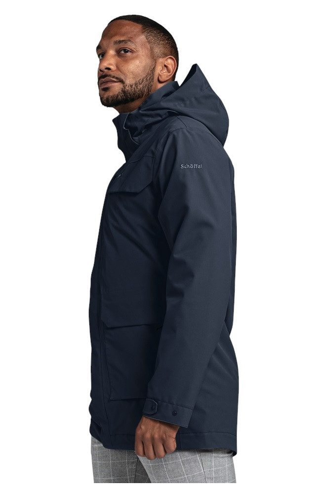 Schöffel Funktionsjacke Trekking-Wanderjacke Geneva (Sommer, wasser-winddicht) navyblau Herren