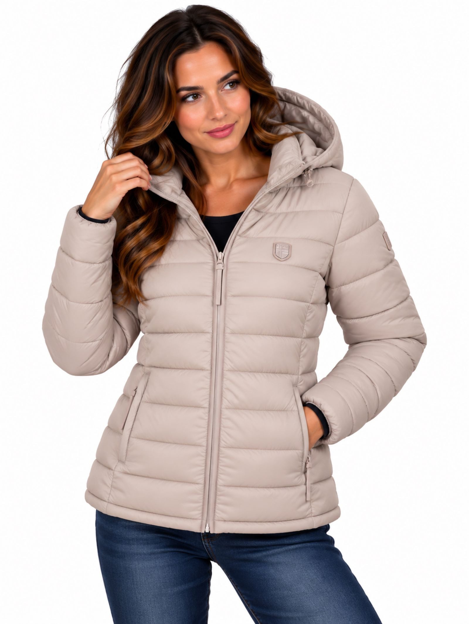 Geographical Norway Steppjacke Damen Herbst Winter Jacke Steppjacke Outdoor leicht Übergangsjacke