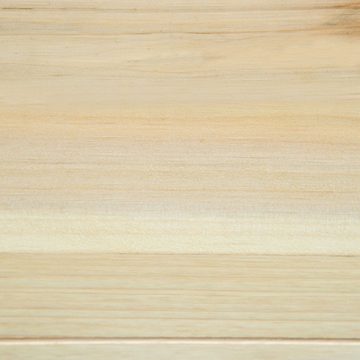 Outsunny Hochbeet aus Holz Gartenbeet mit Vliesstoff Pflanzkübel Pflanzkasten Natur (Set, 1 St., Kräuterbeet für Balkon Garten), 117L x 117B x 30H cm