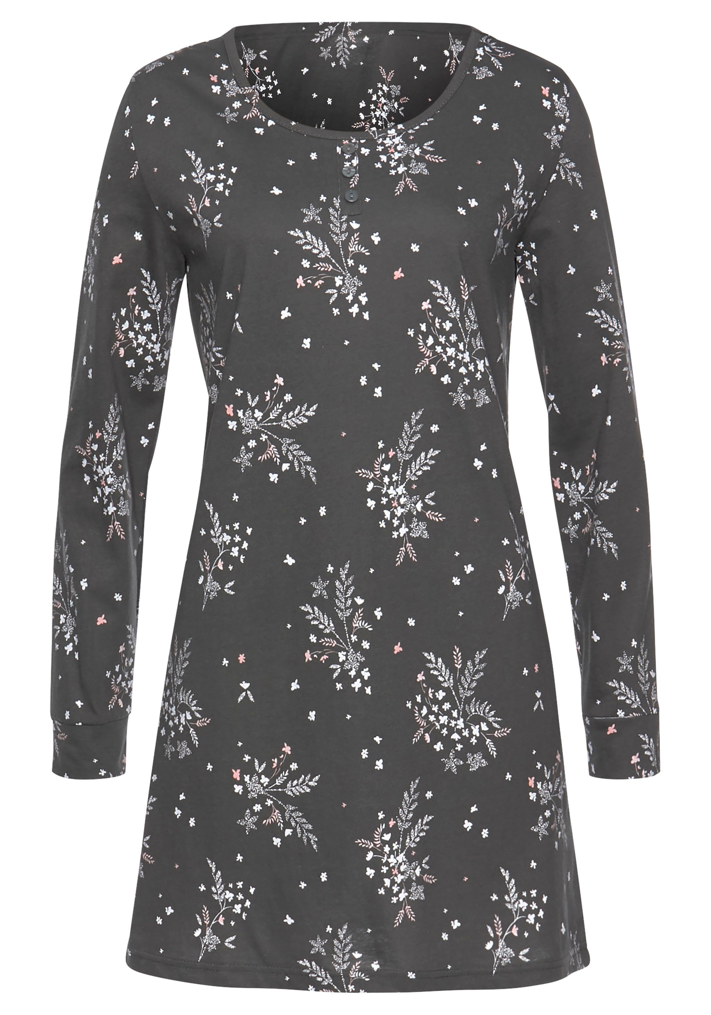 Vivance Dreams by Lascana Nachthemd (Packung, 2 Stück) mit feinem Blumenprint – Bild 5 von 5