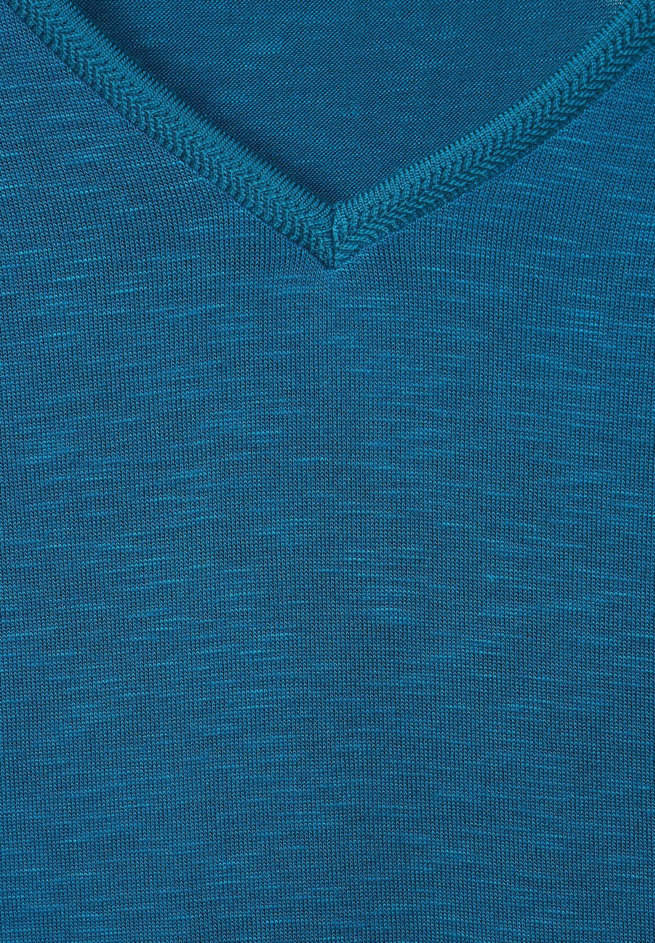 ONE T-Shirt Unifarbe deep in STREET blue