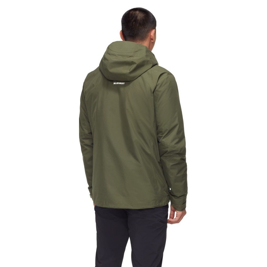 Mammut Winterjacke Convey 3in1 Hardshell (wasserdicht, leicht) 2024 dunkelgrün Herren