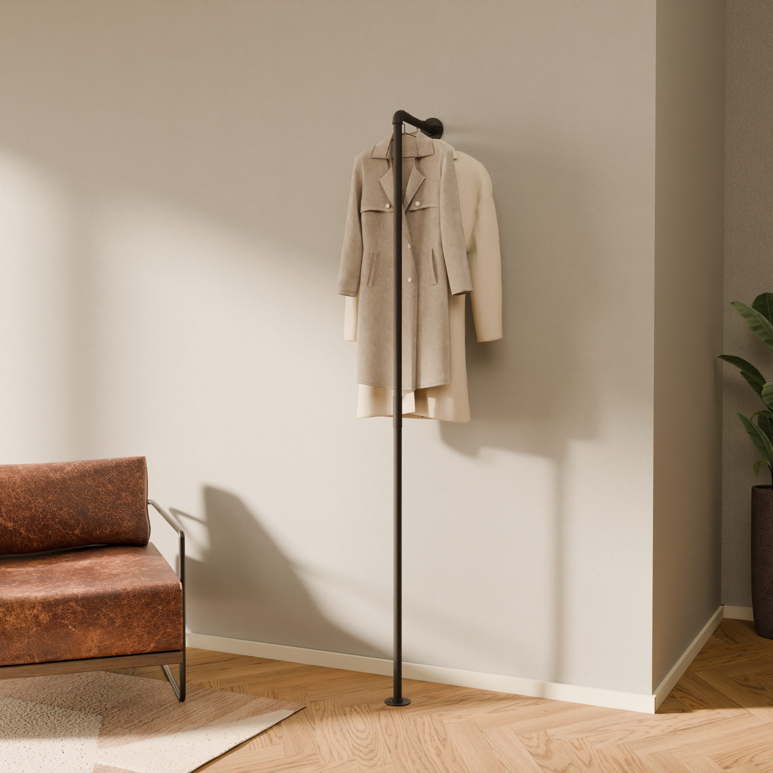 pamo. design Garderobenständer Kleiderstange FRED Kleiderständer zur Wandmo günstig online kaufen