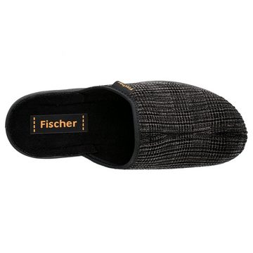 Fischer-Markenschuh Frank Pantoffel Cordsamt, Frotteefutter