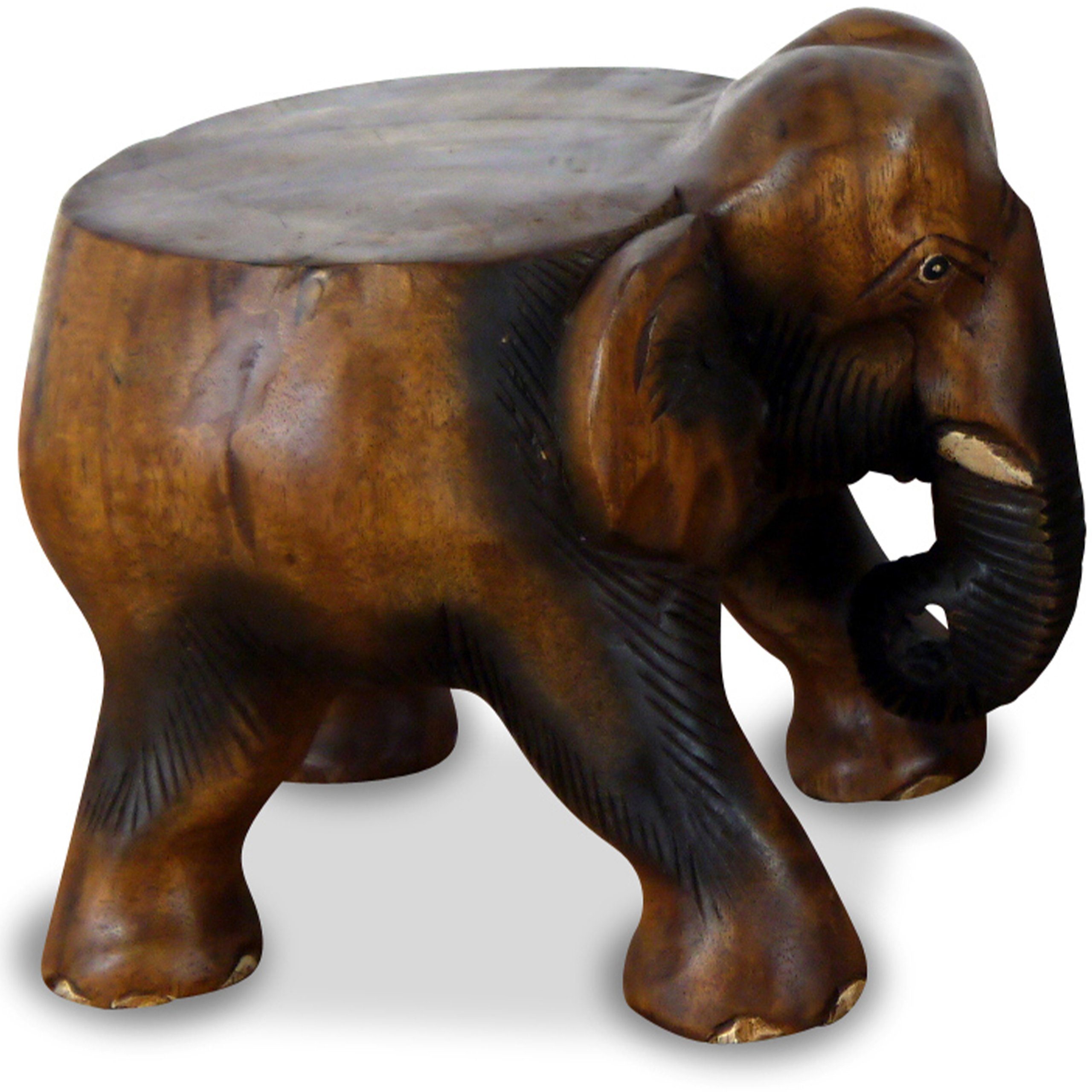 livasia Dekofigur Holzelefant mit Ablage, Hocker, günstig online kaufen