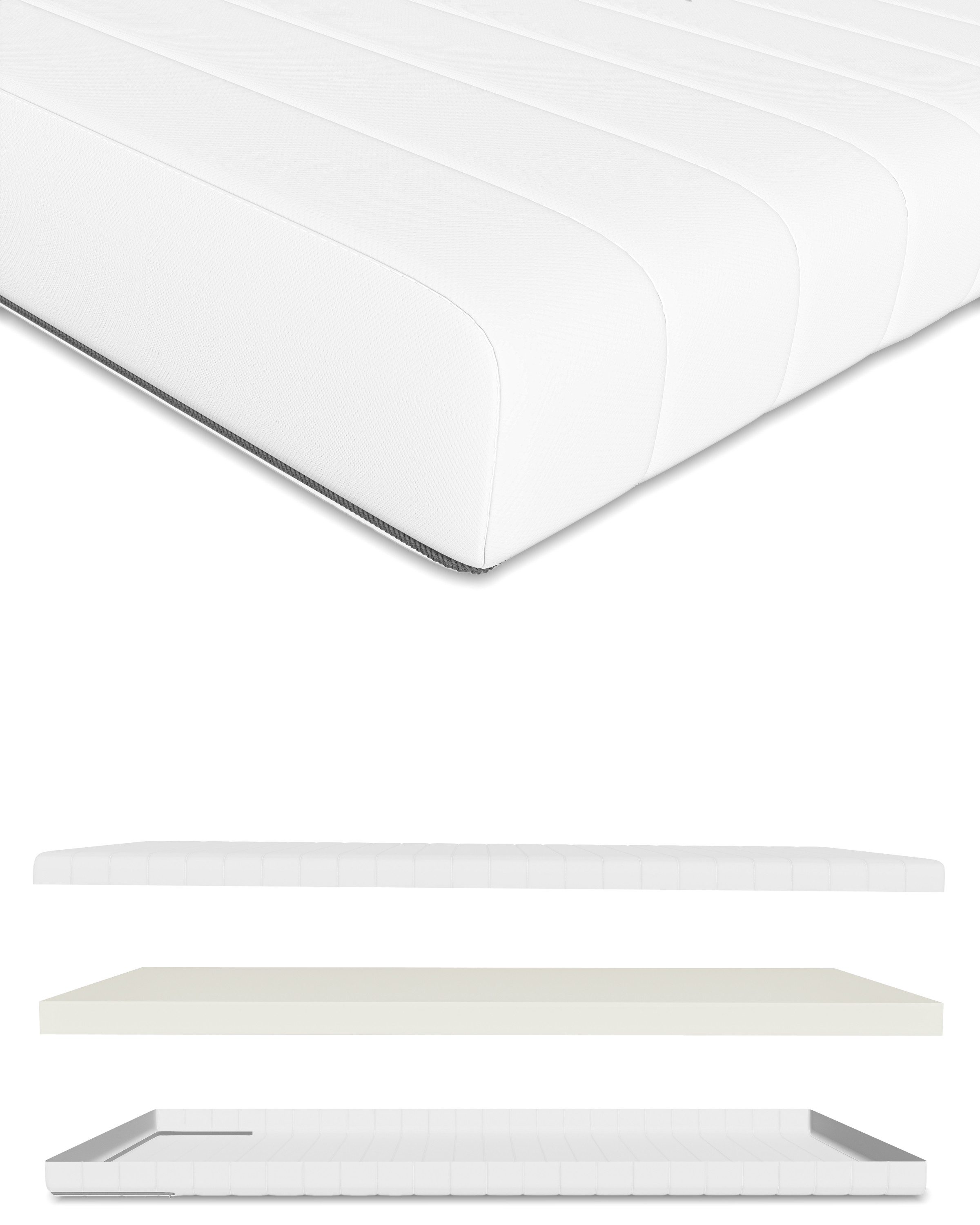 Kaltschaummatratze Premium 7-Zonen Wendematratze mit Härtegraden H2 und H3, günstig online kaufen